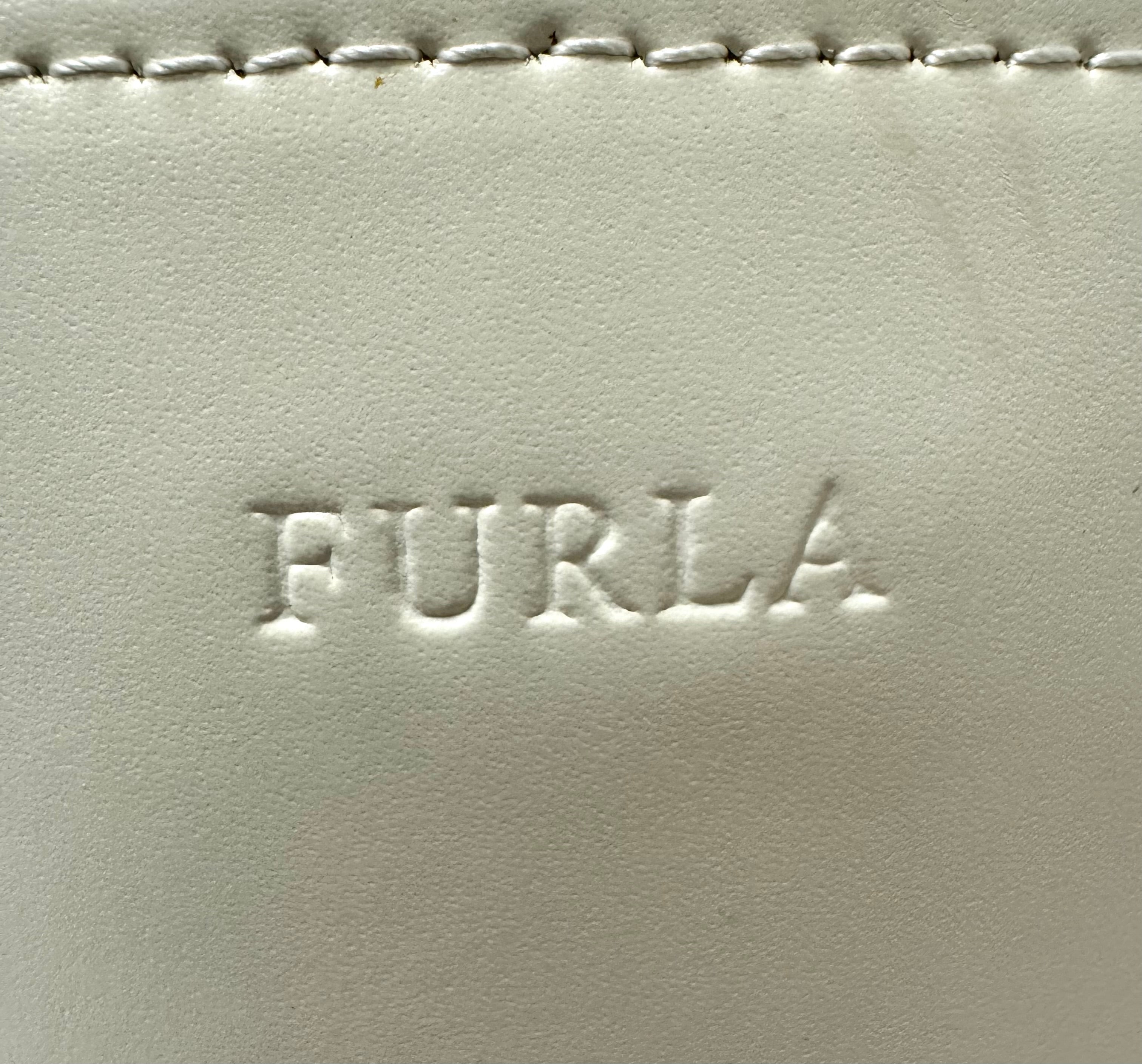 FURLA White Leather Tote
