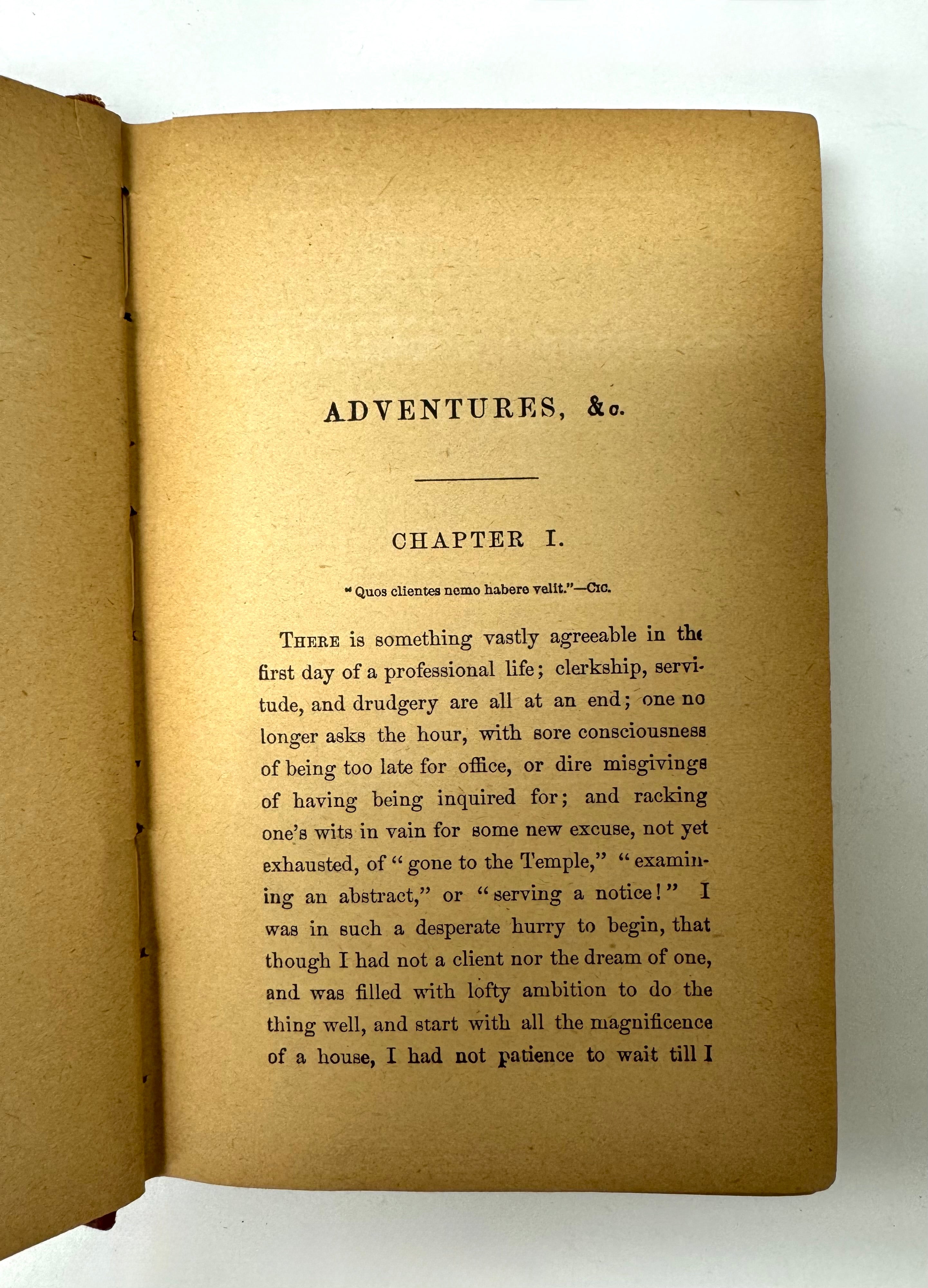 Antique c1888 'Adventures of an Attorney' Hardcover
