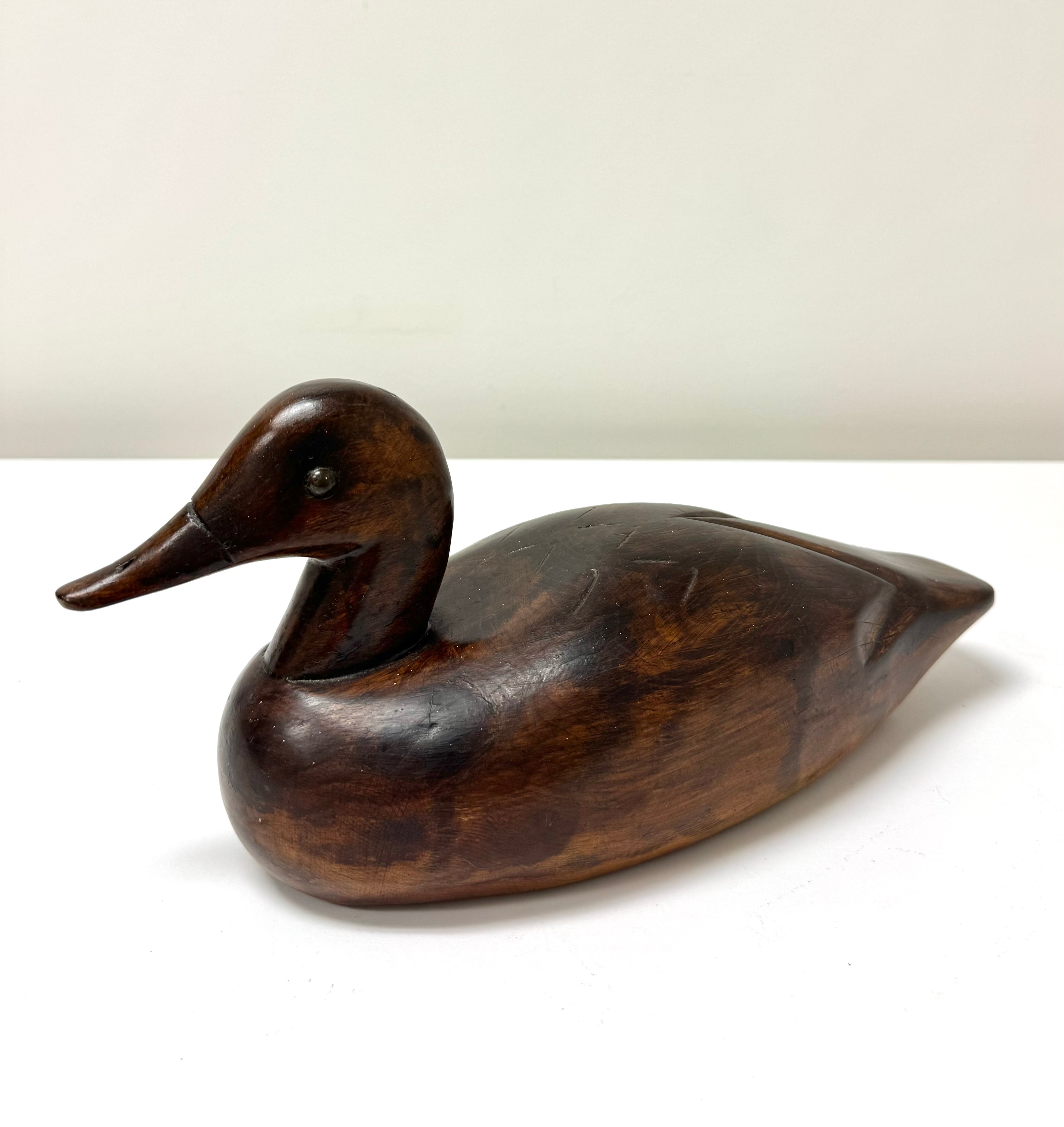 Hand-carved Duck Decoy