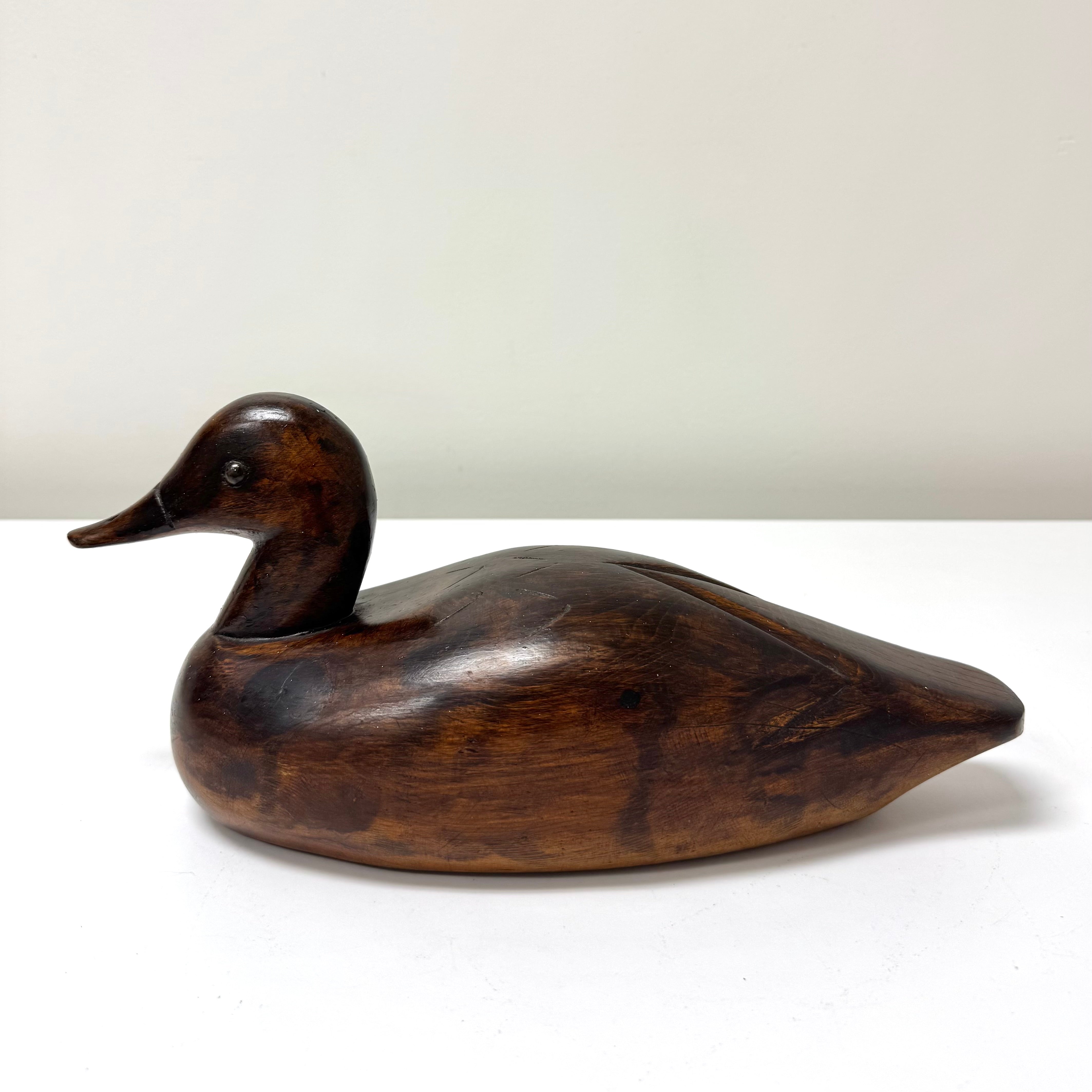 Hand-carved Duck Decoy