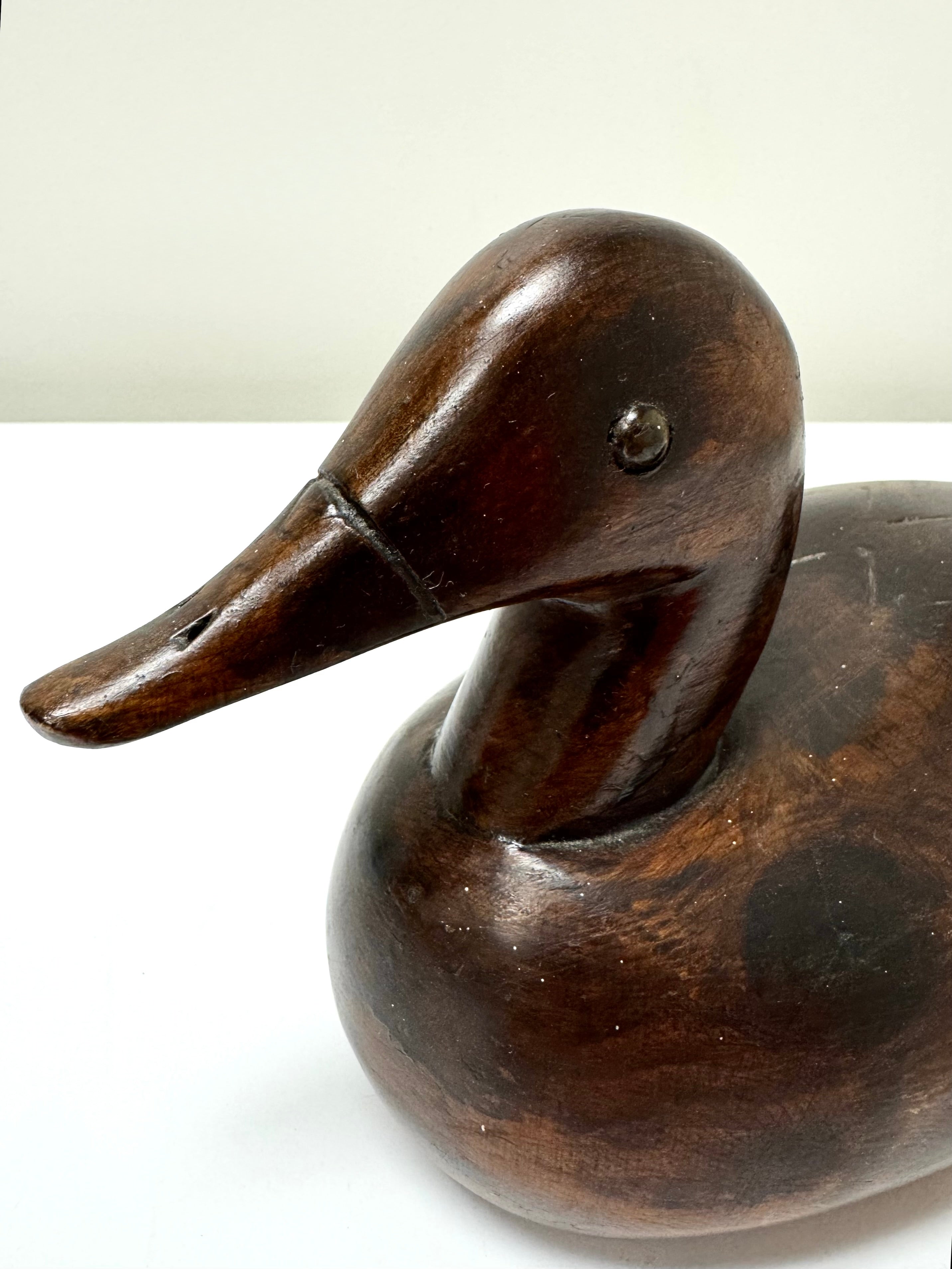 Hand-carved Duck Decoy