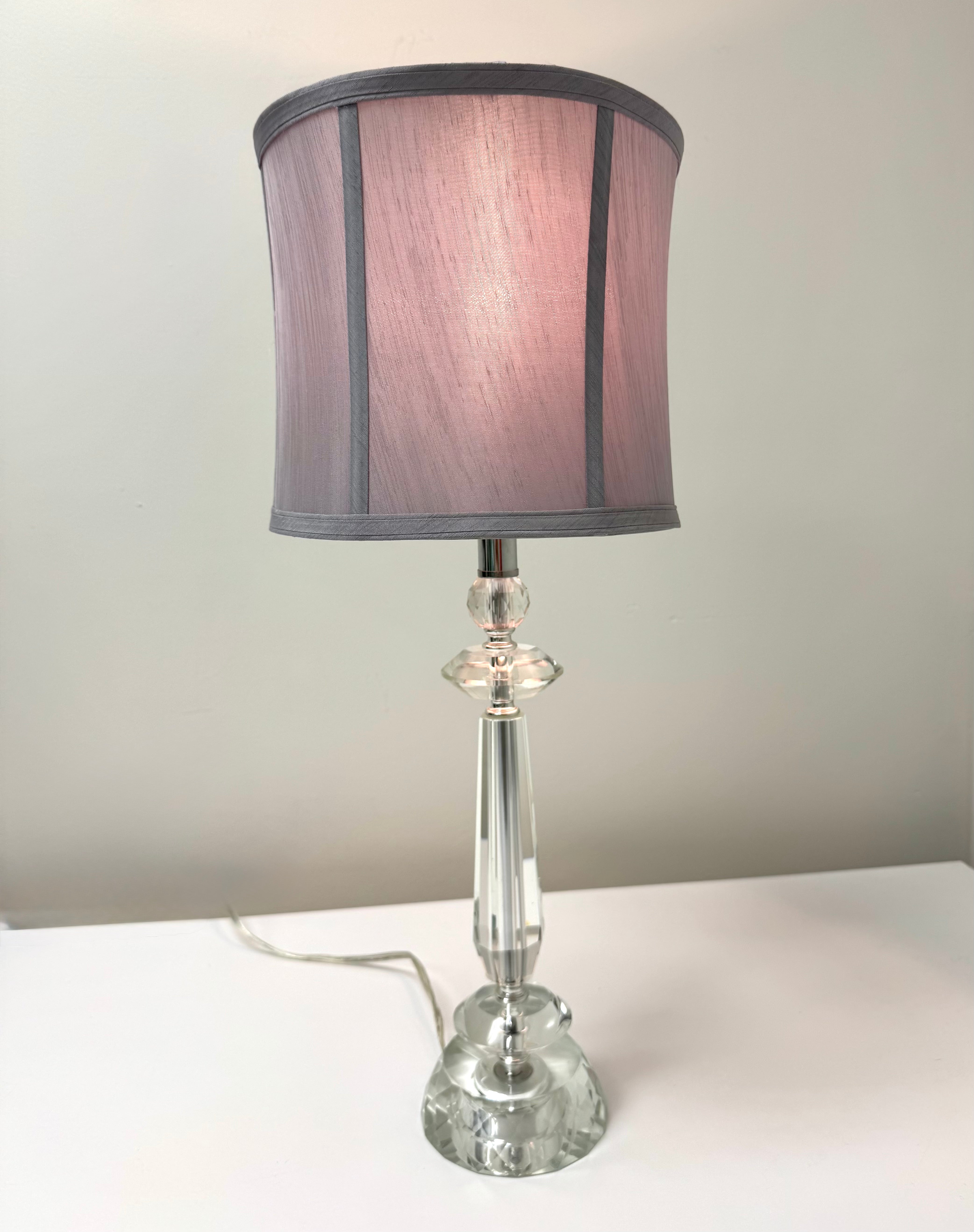 Faceted Glass Lamp