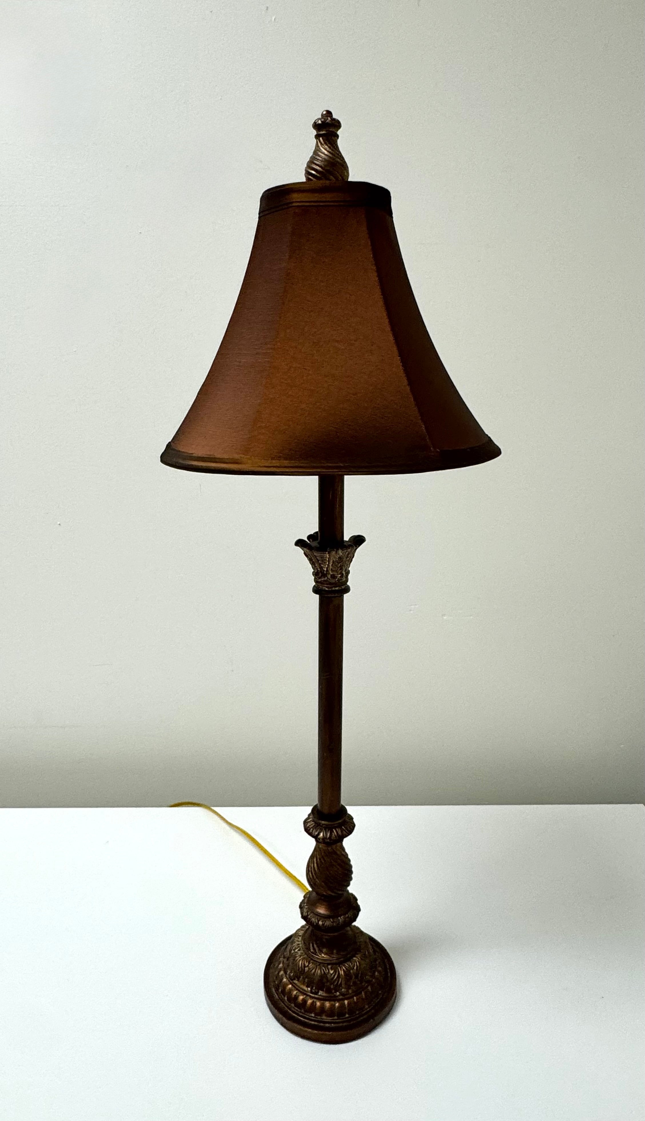 Copper Corinthian Buffet Lamp