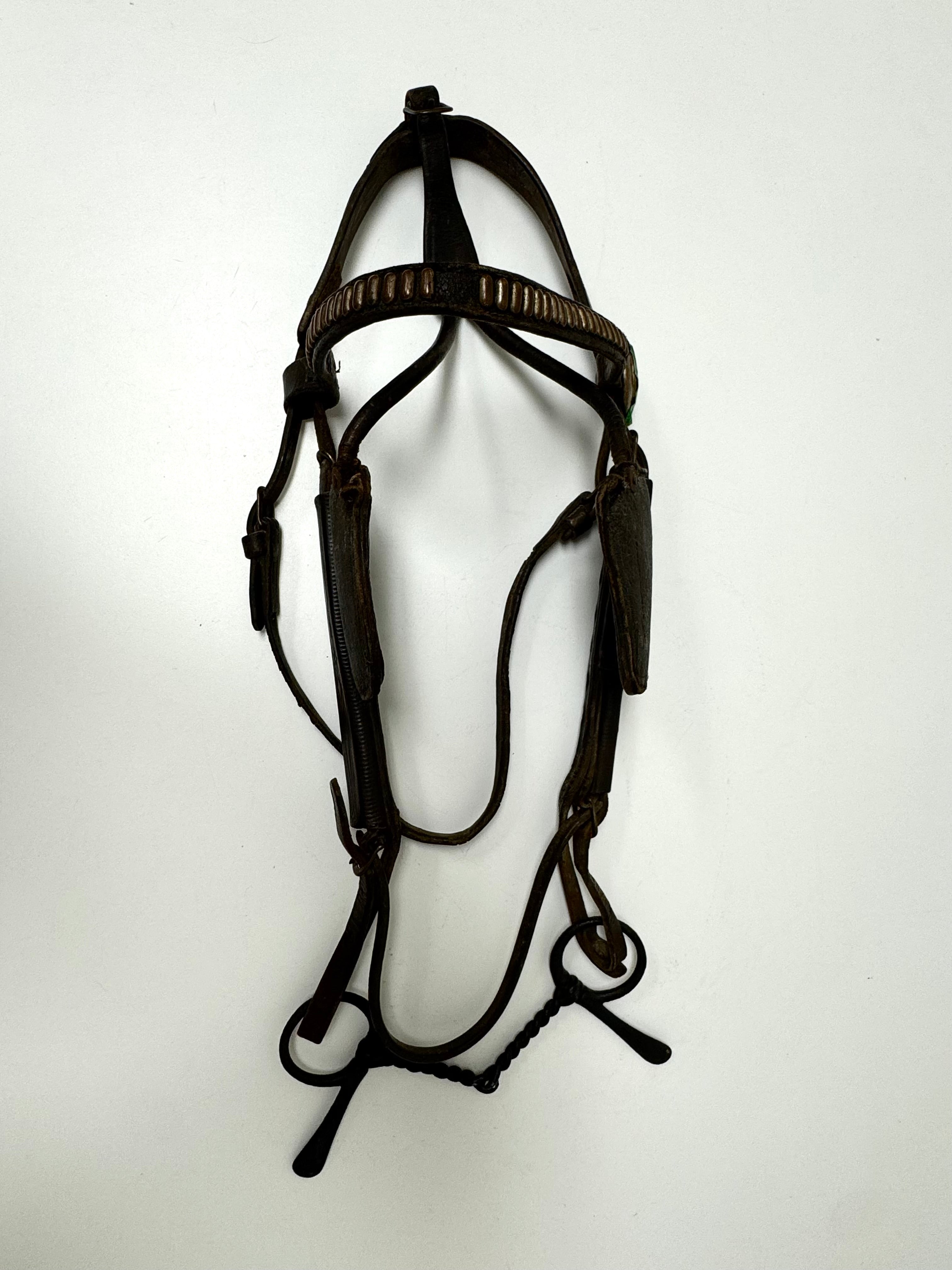Vintage Leather Bridle with Bit & Blinders