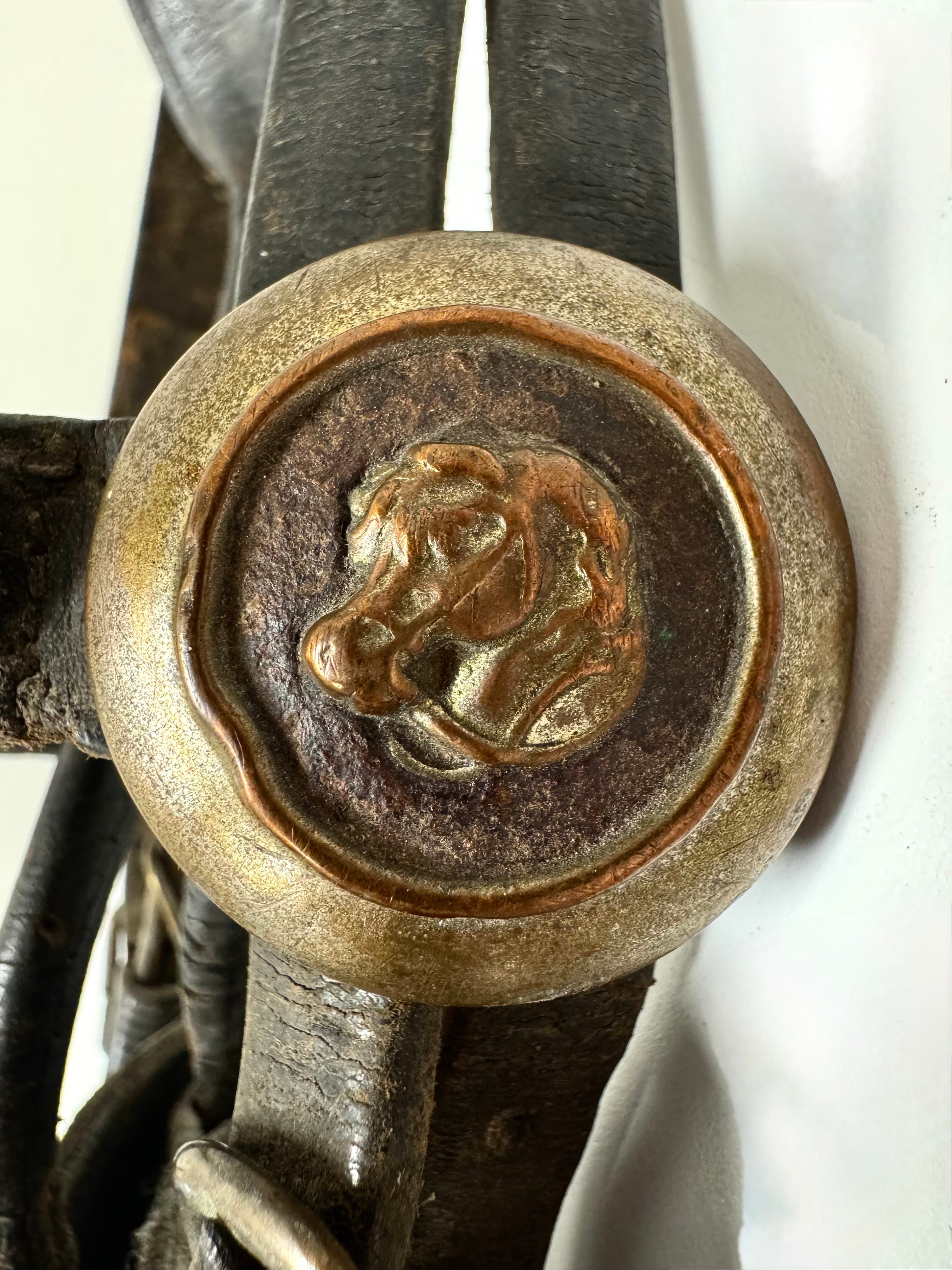 Vintage Leather Bridle with Bit & Blinders