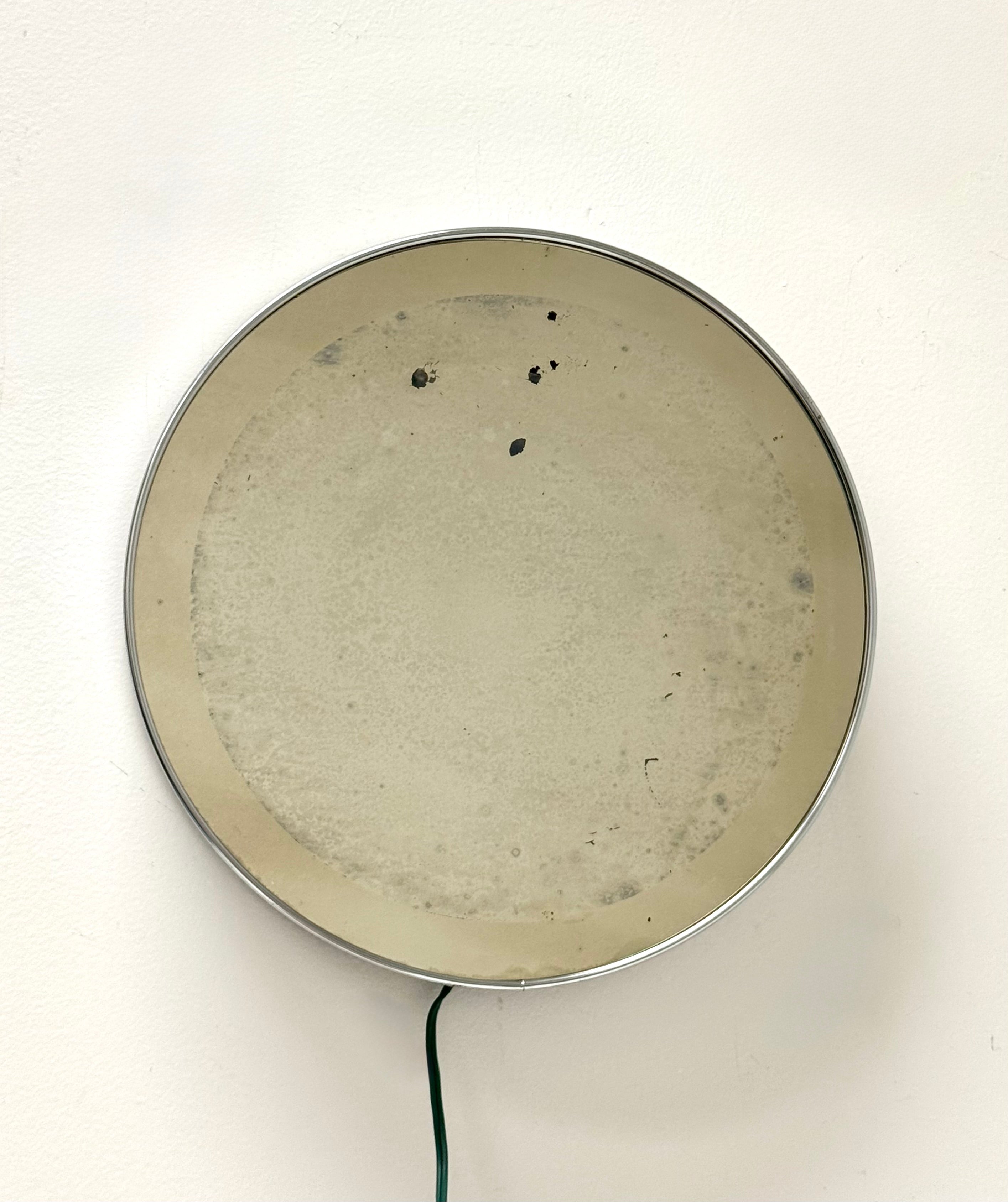 Vintage Chrome 11-1/2" Infinity Mirror