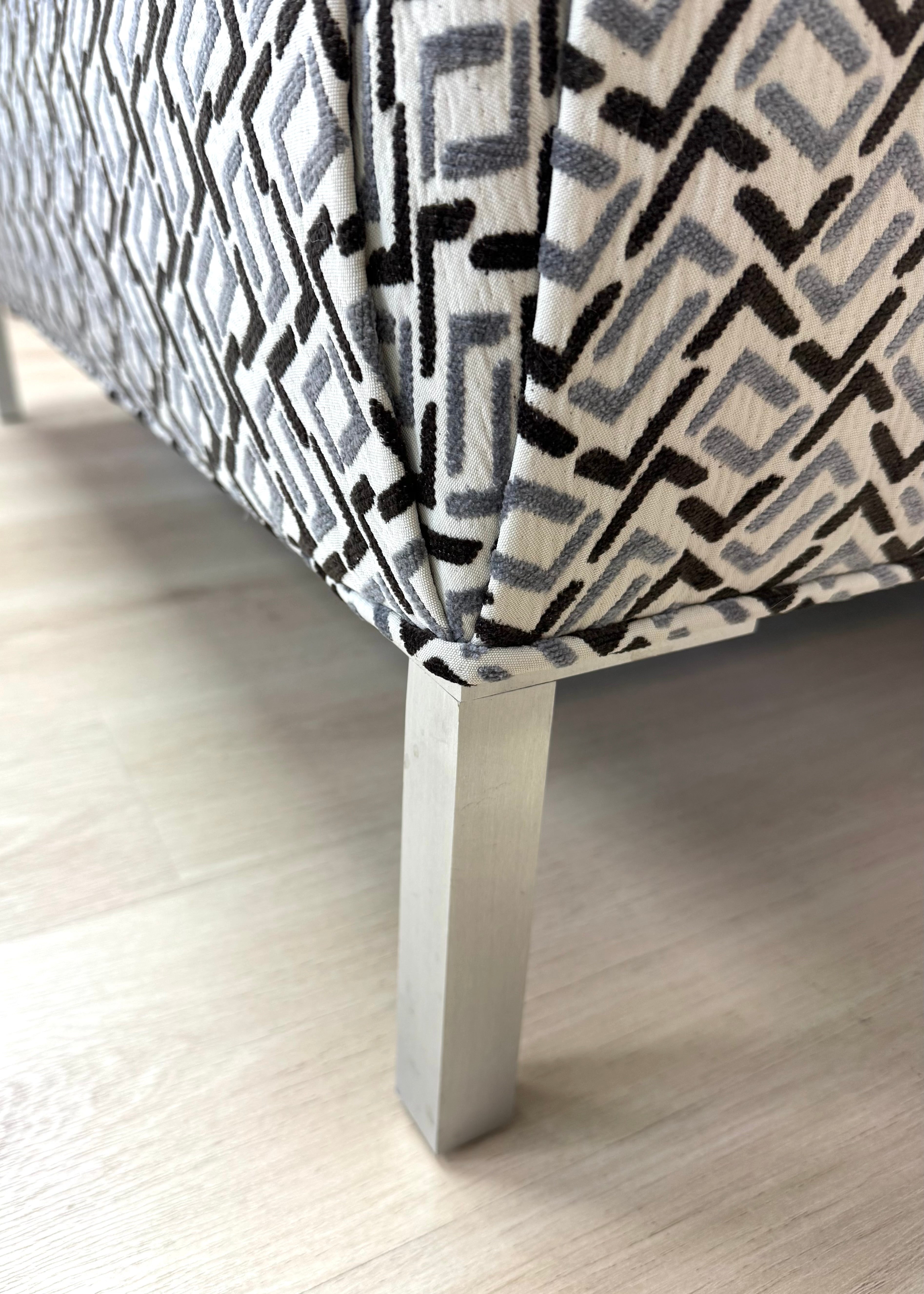 Geometric Tufted Ottoman