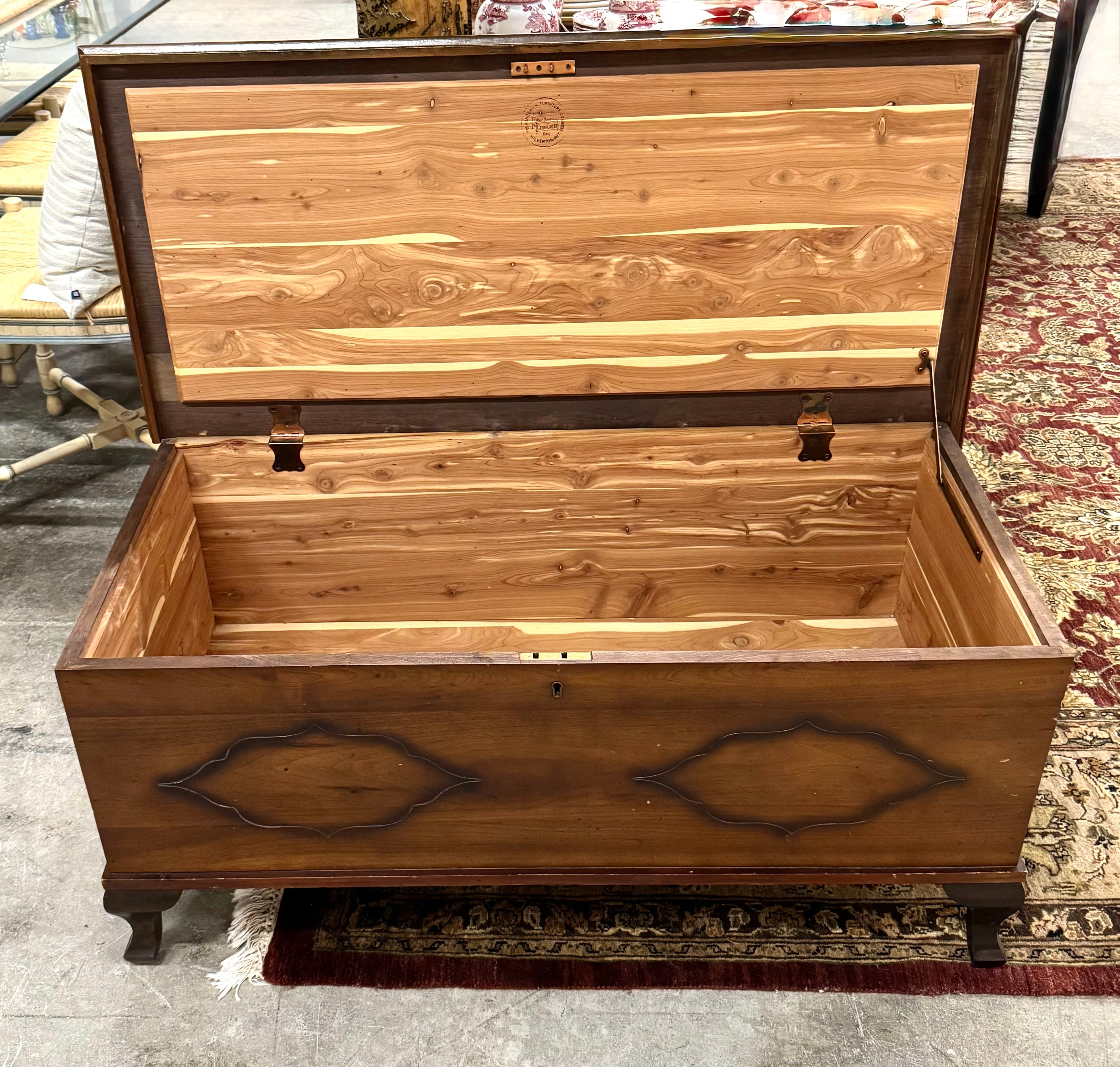 Vintage Walnut Cedar-lined Chest