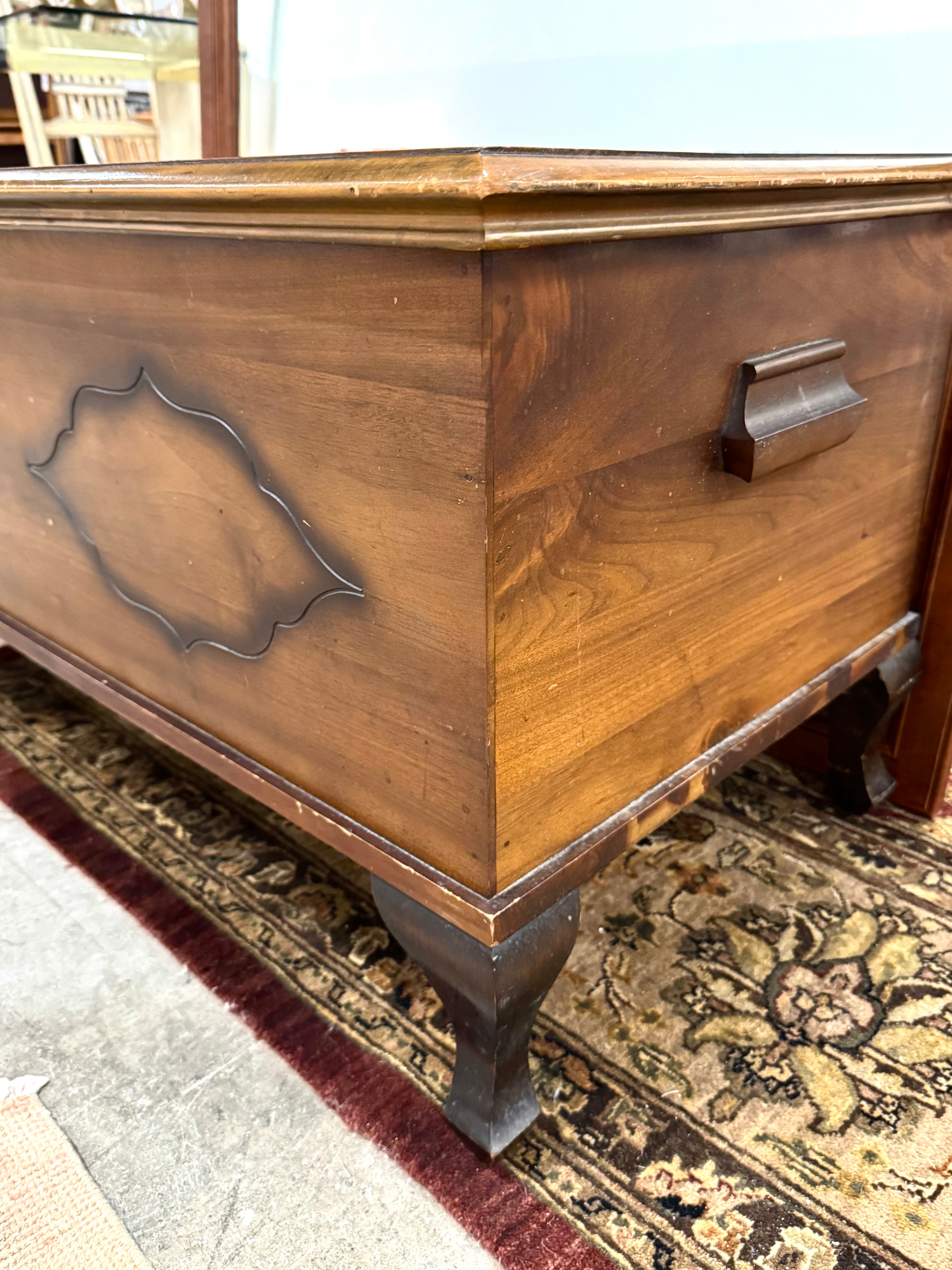 Vintage Walnut Cedar-lined Chest
