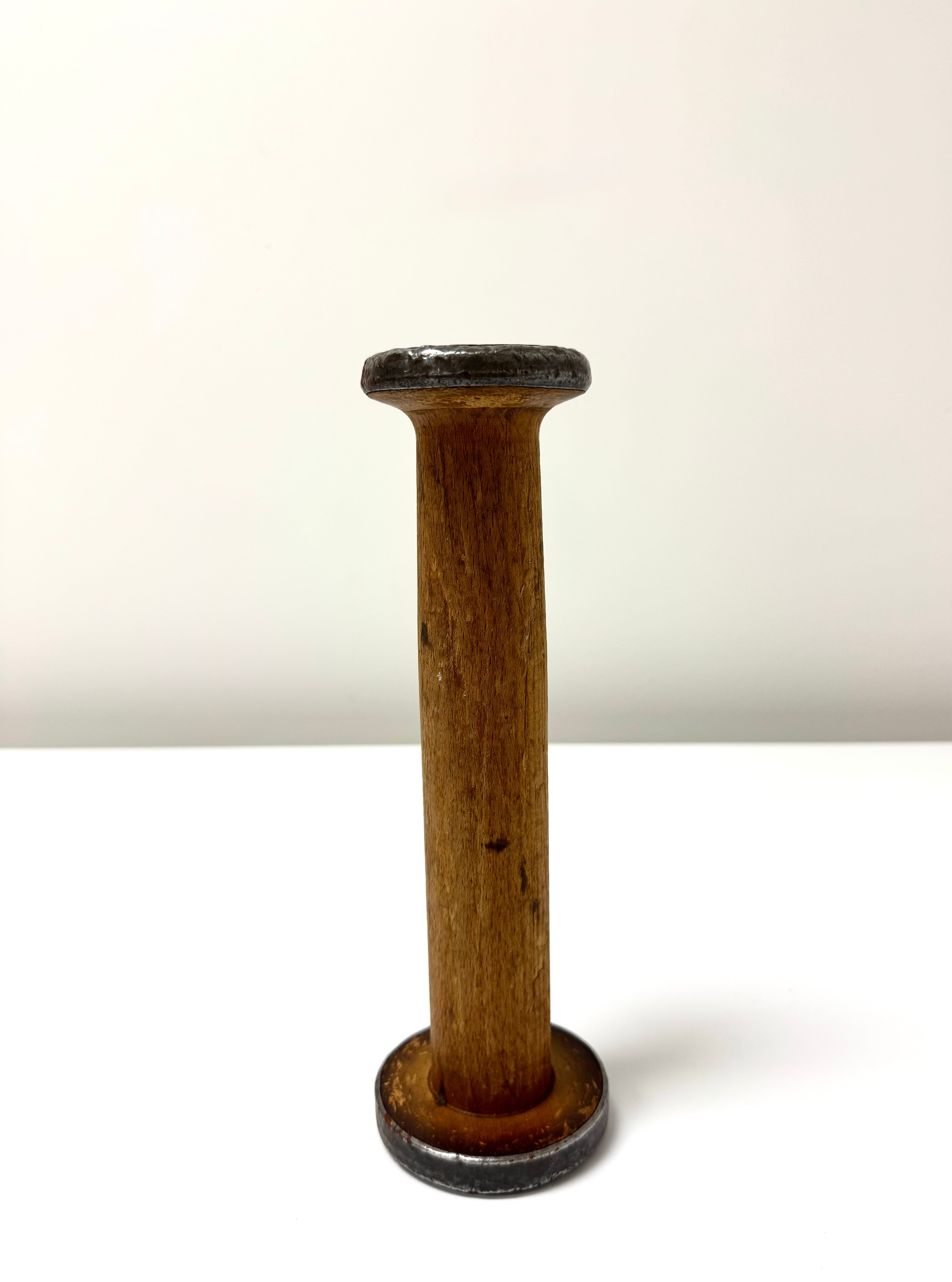 Vintage Wooden Industrial Textile Spool