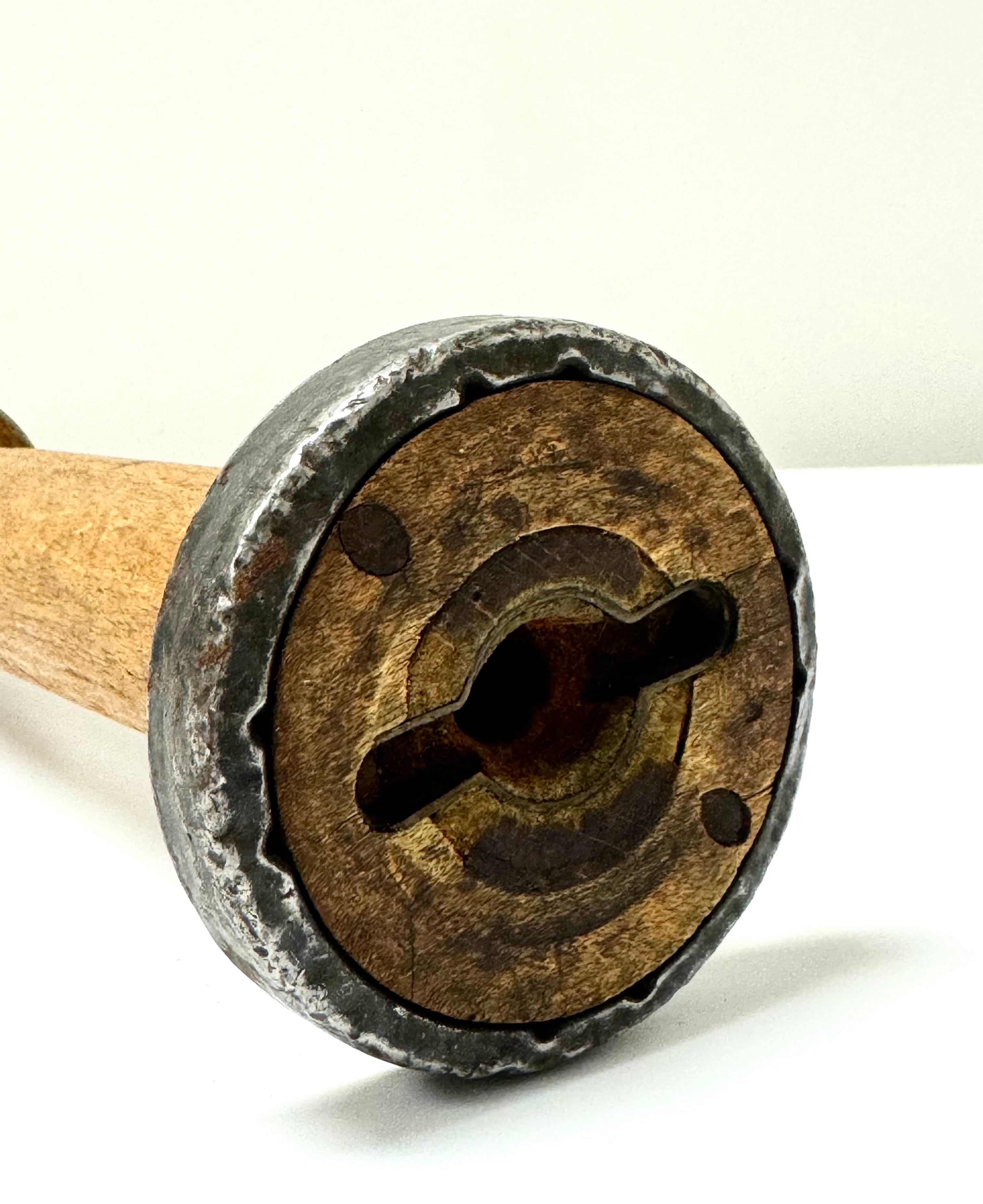 Vintage Wooden Industrial Textile Spool