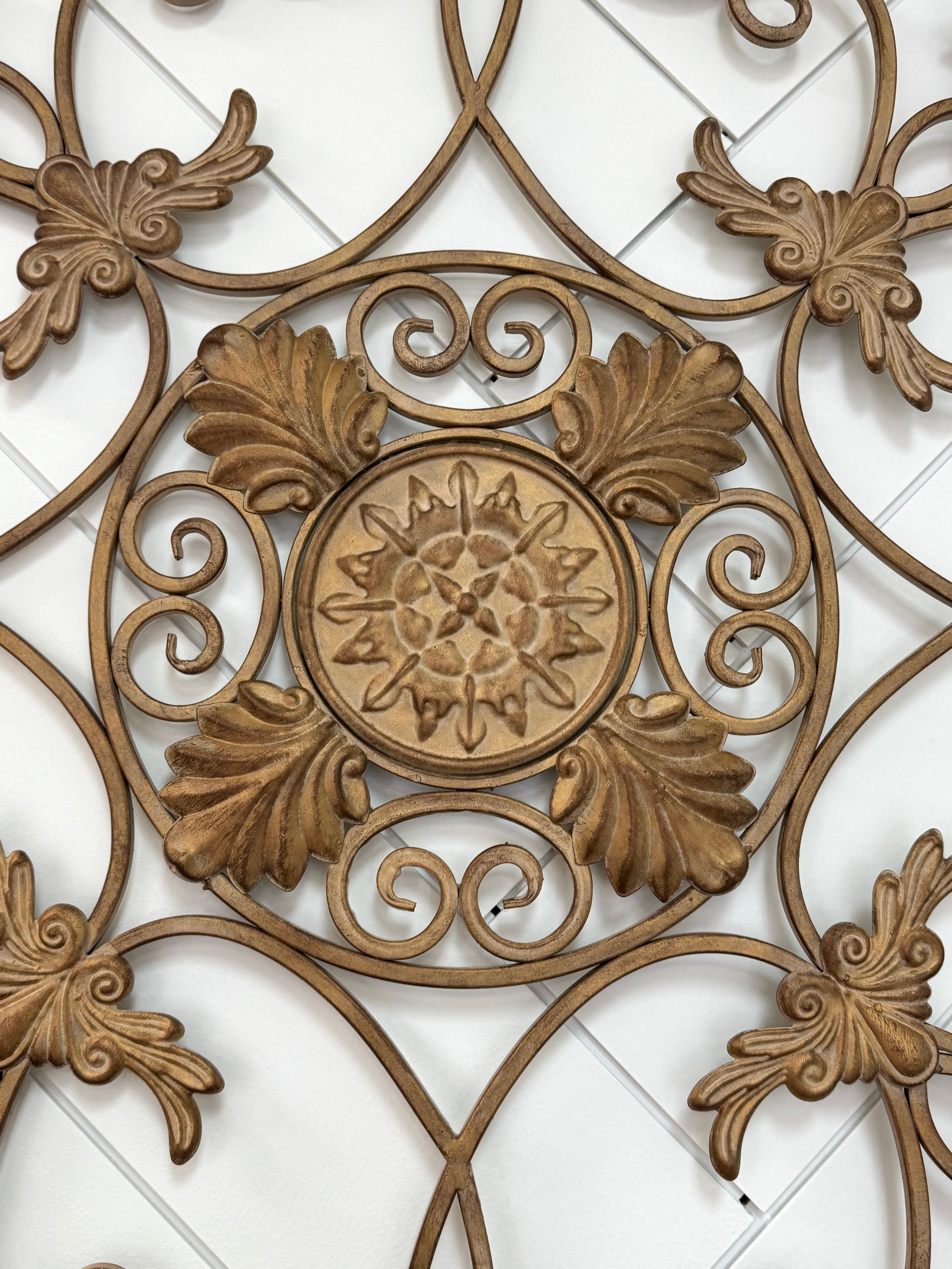 Ironwork Medallion 43" Wall Decor