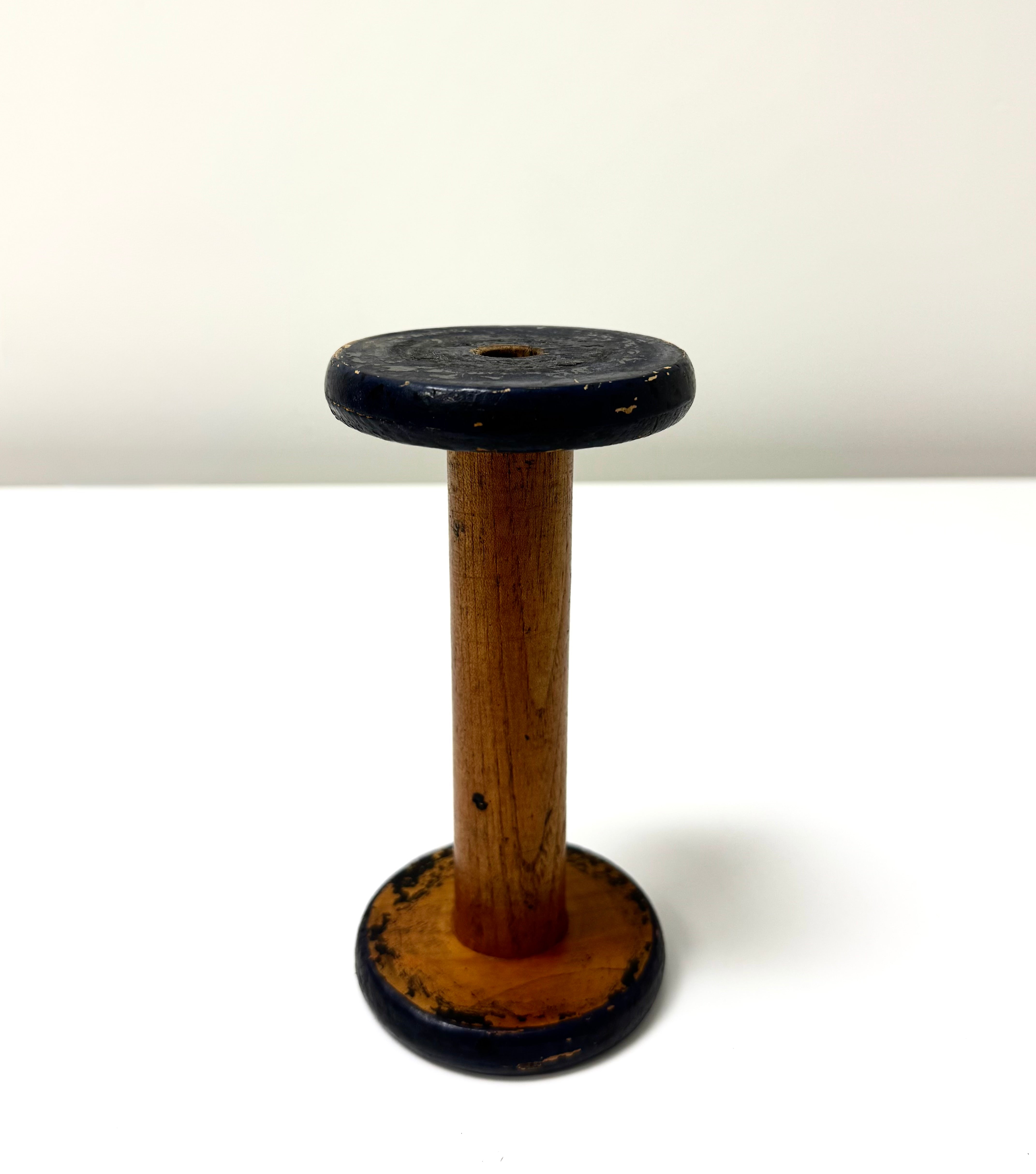 Vintage Wooden Industrial Textile Spool