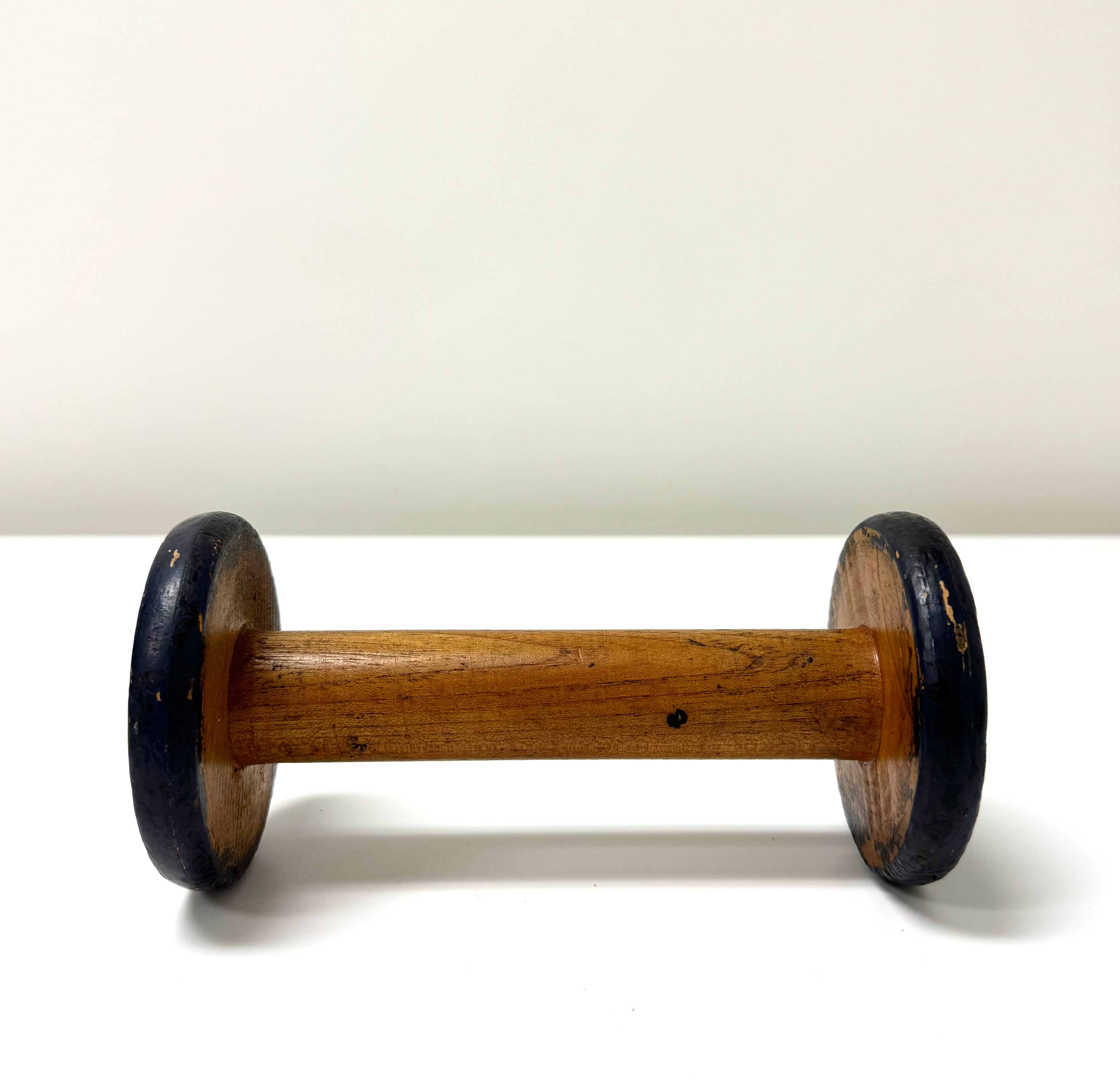 Vintage Wooden Industrial Textile Spool