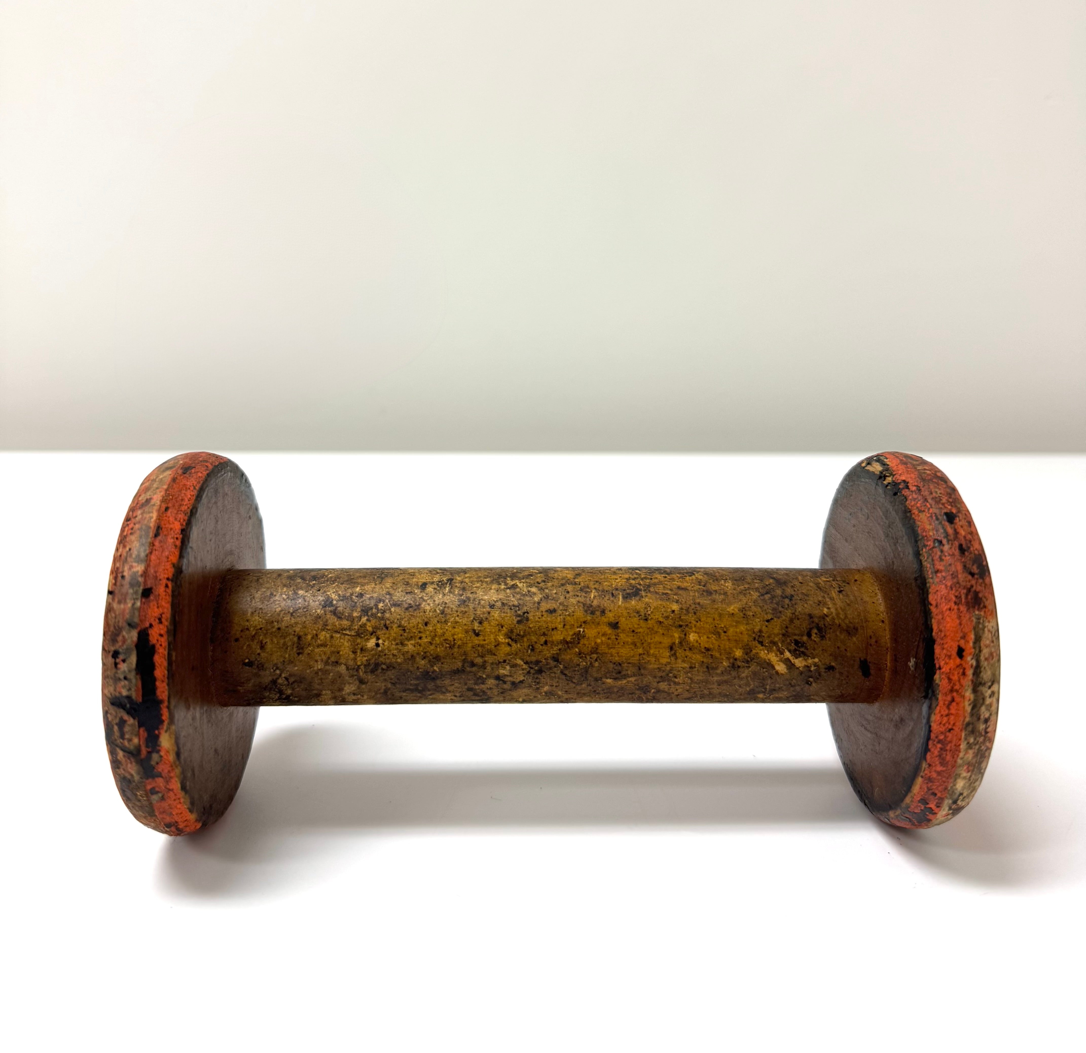 Vintage Wooden Industrial Textile Spool