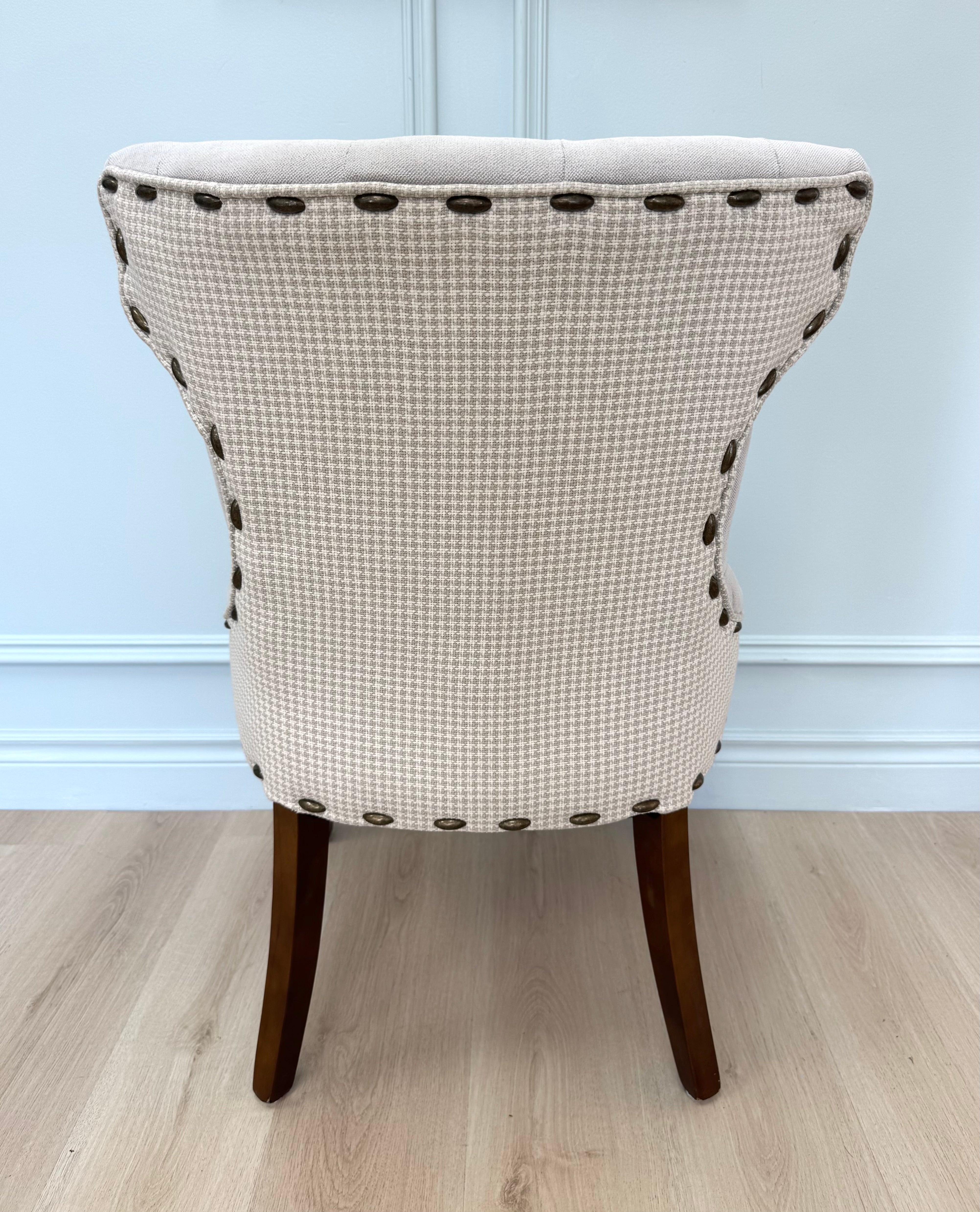 Stone Tufted Wingback Chair