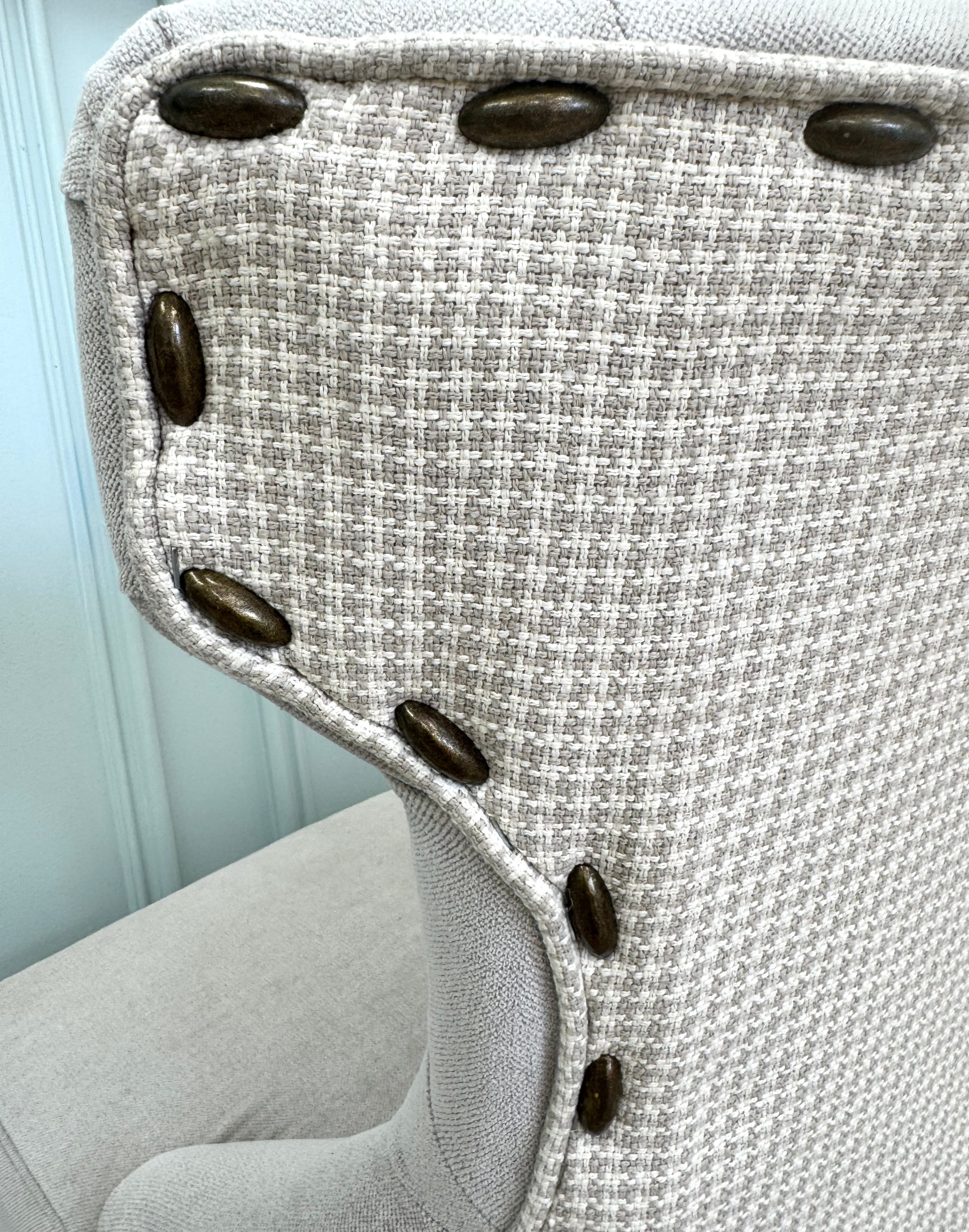 Stone Tufted Wingback Chair