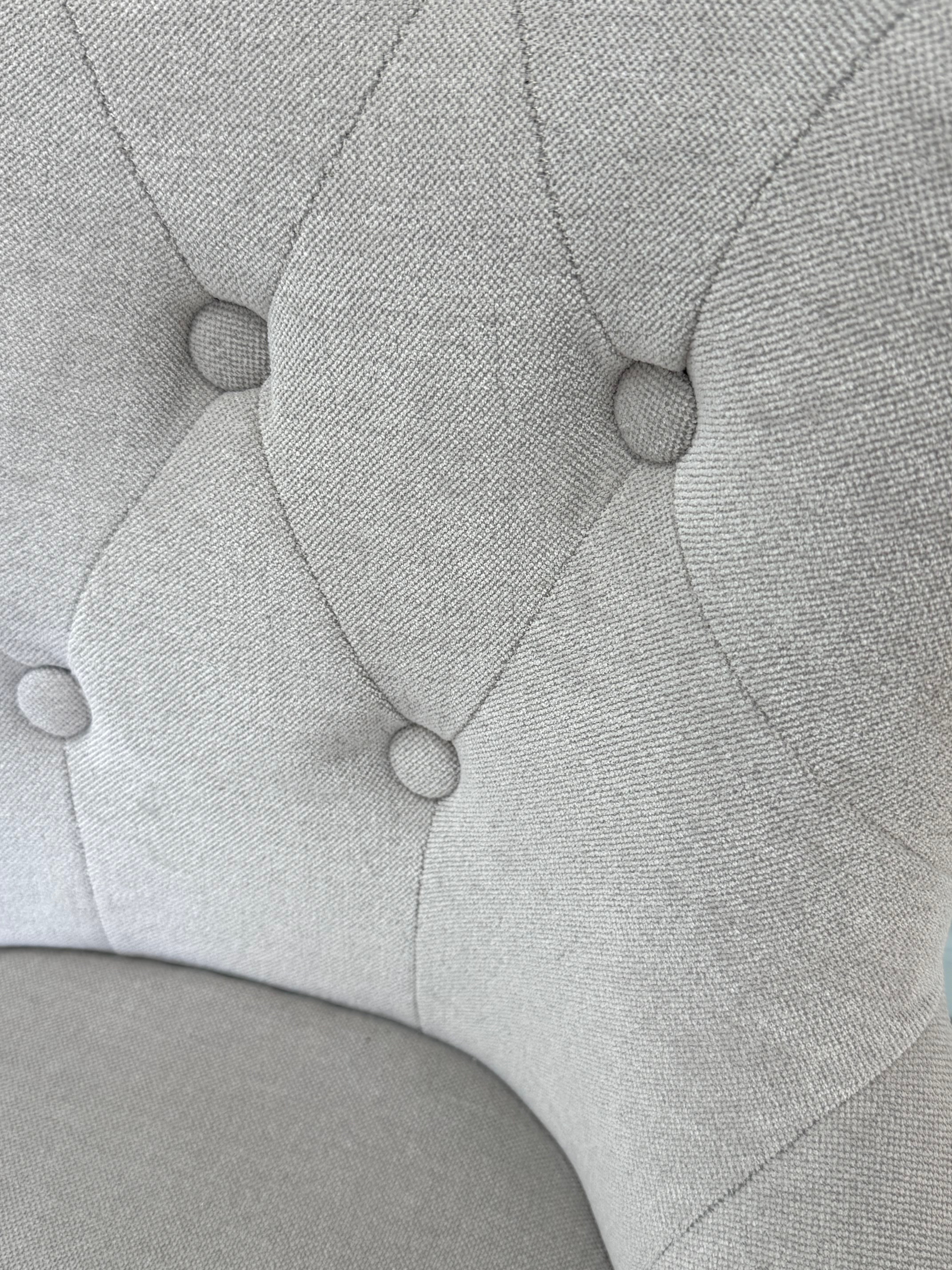 Stone Tufted Wingback Chair