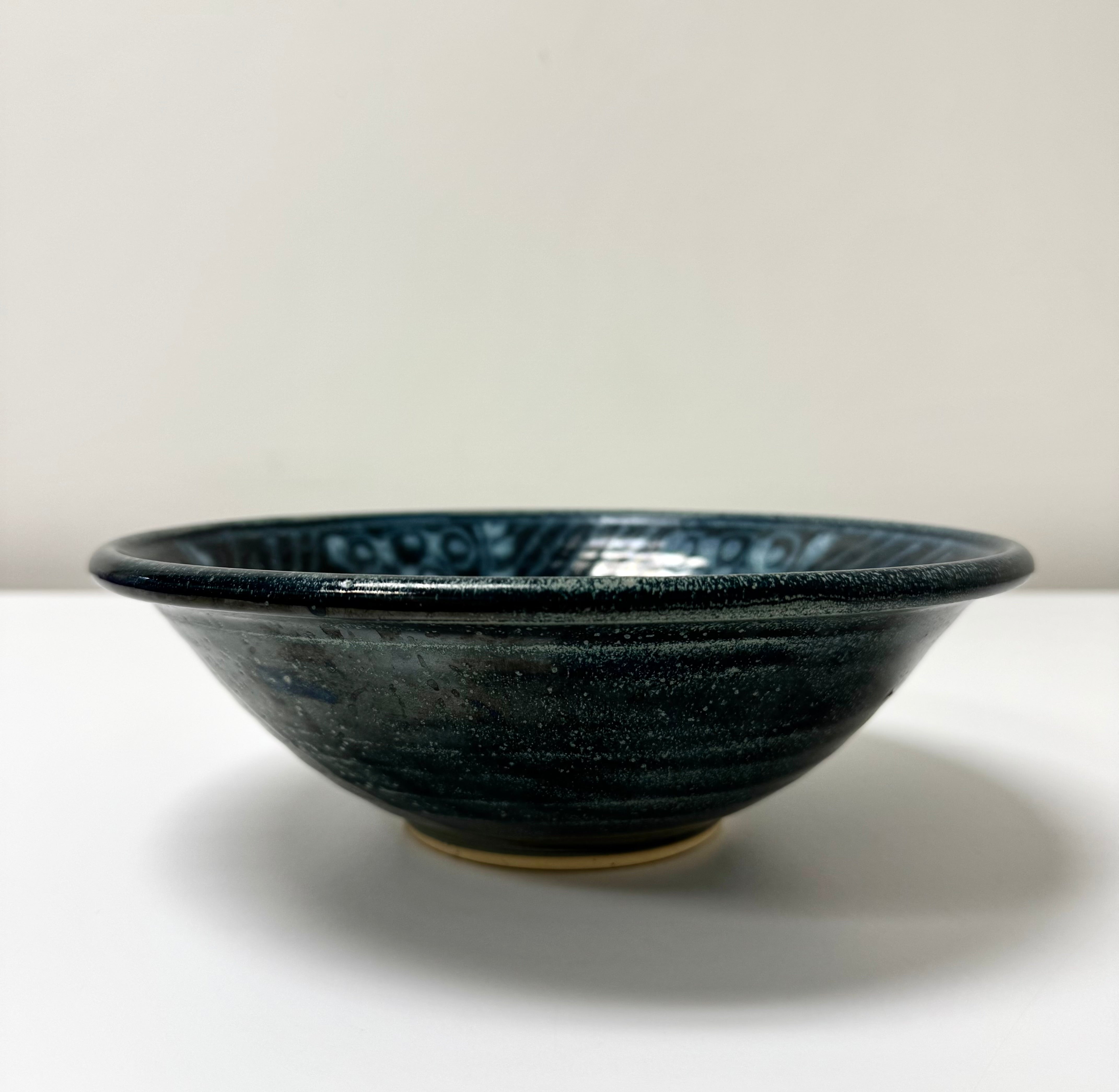 LAKESIDE POTTERY Hand-crafted Deep Blue Bowl