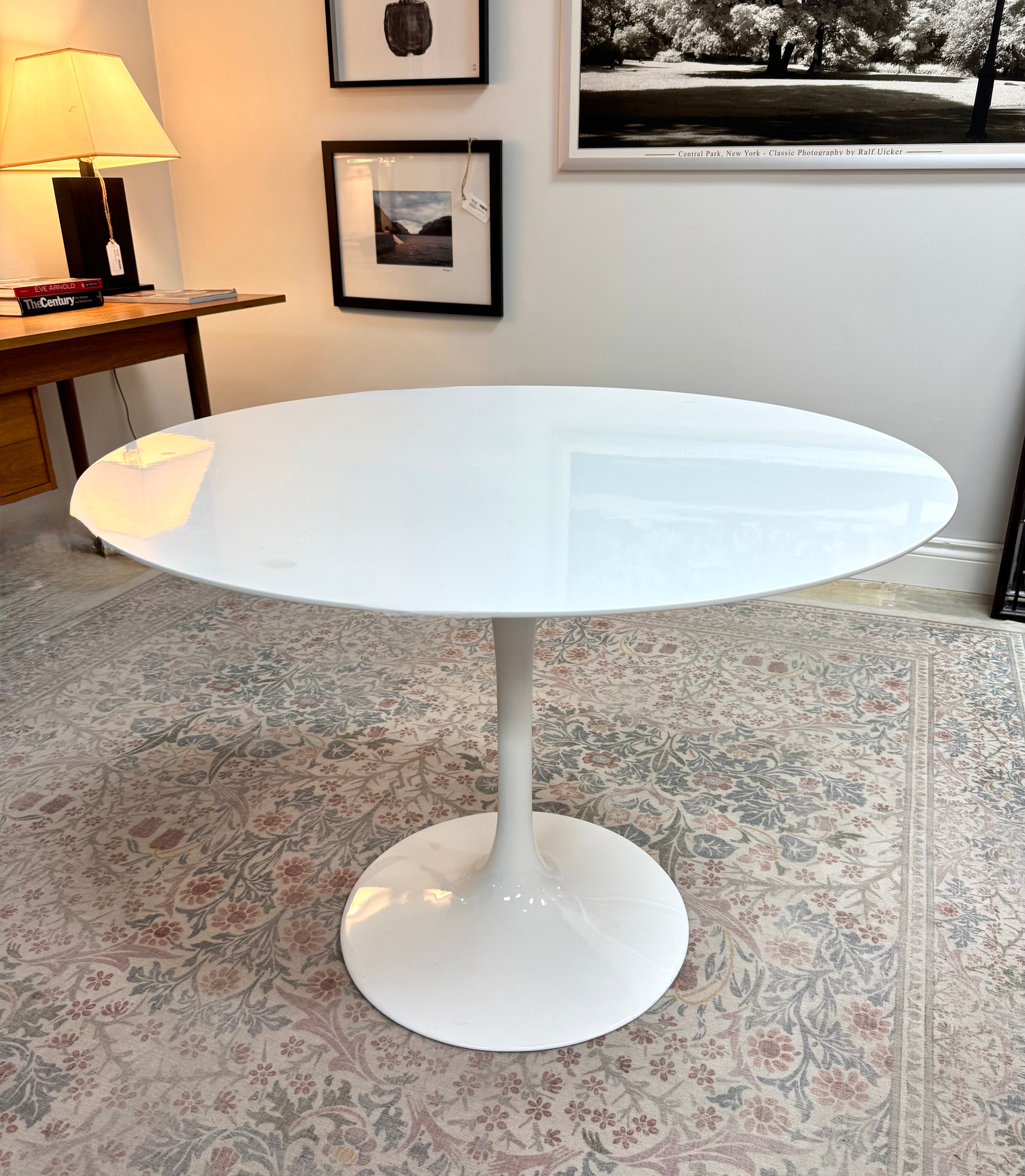 Glossy White Tulip Table