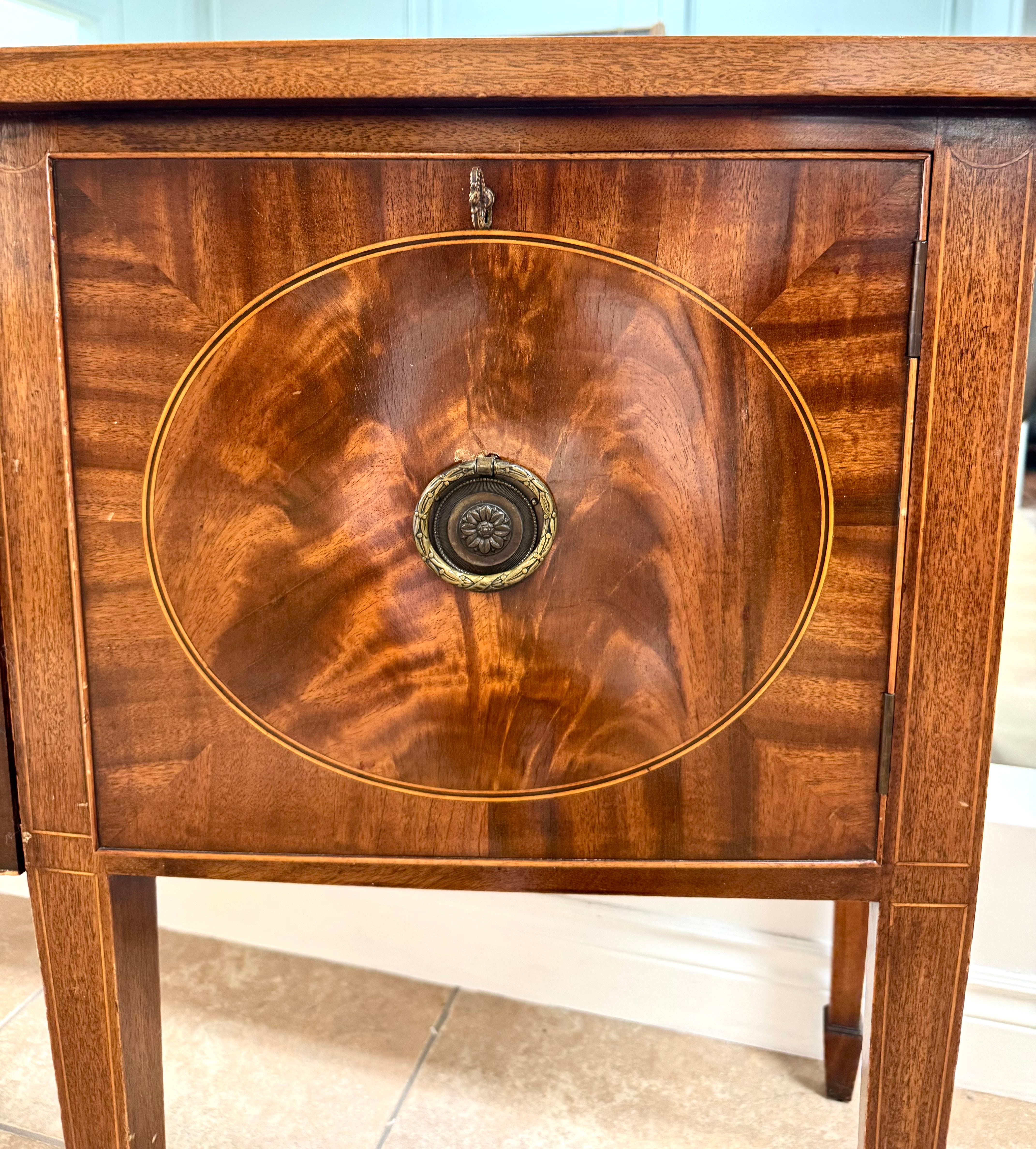 Vintage Federal Bow-front Sideboard