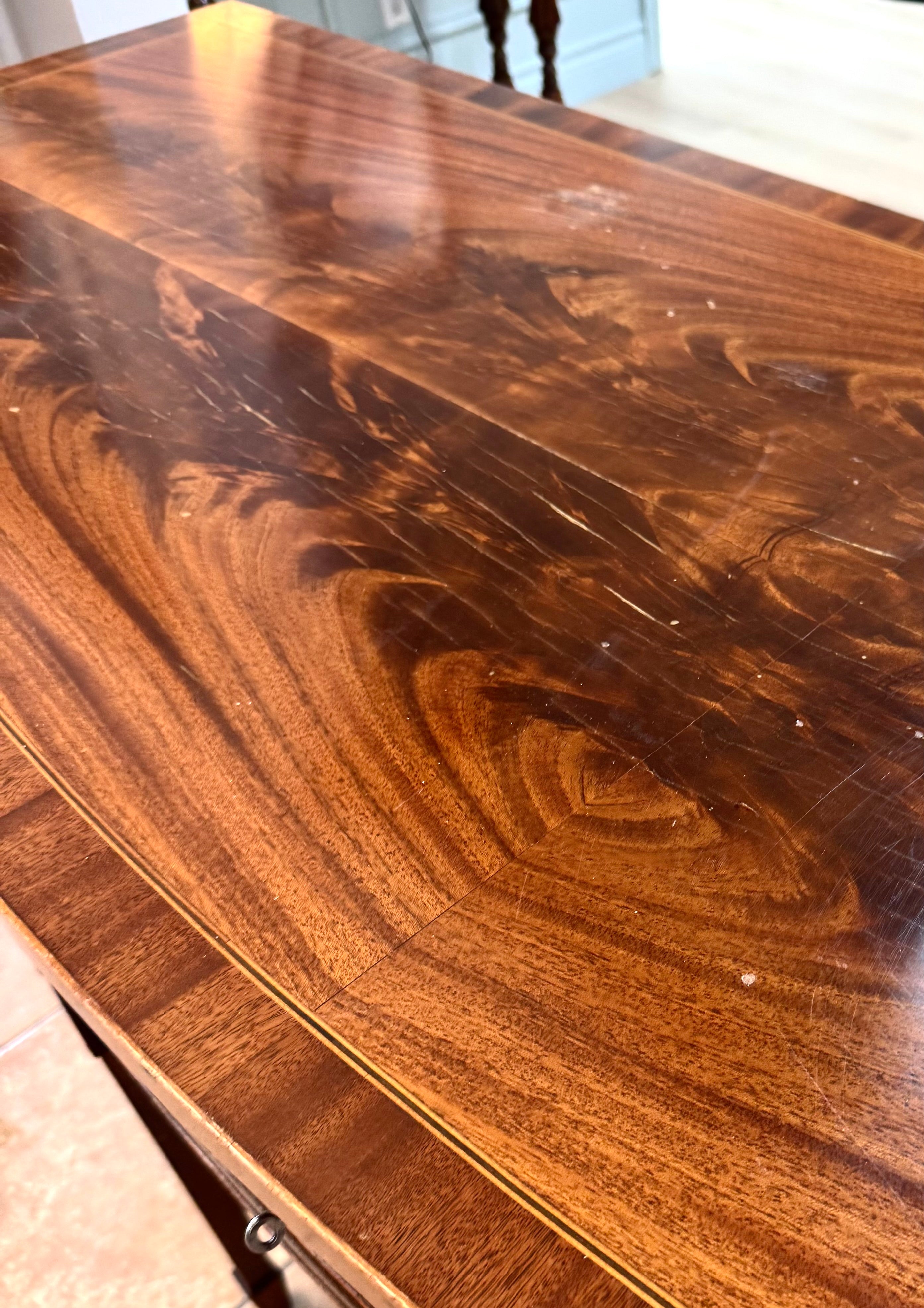 Vintage Federal Bow-front Sideboard