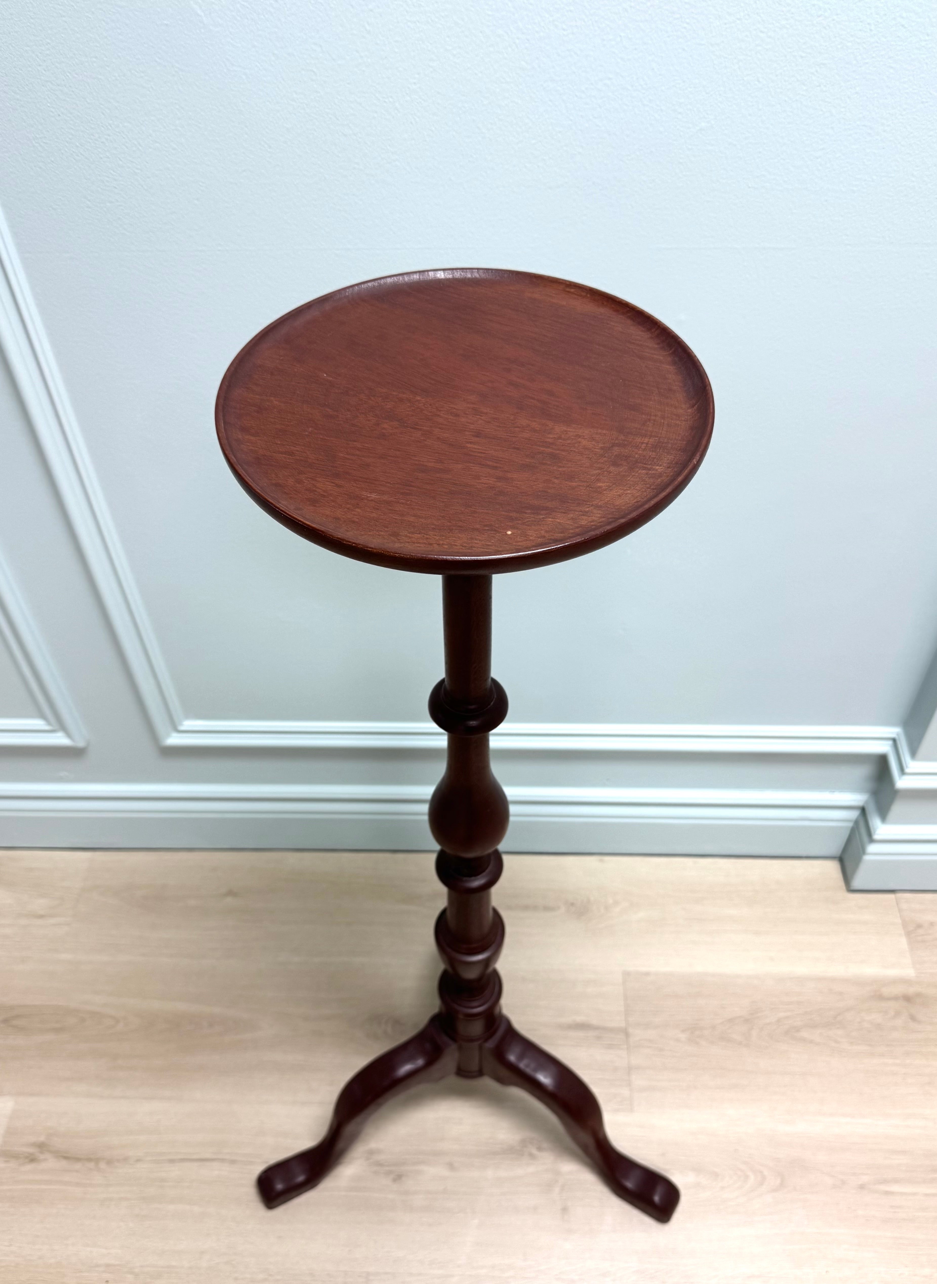 Mahogany Tripod Plant Stand