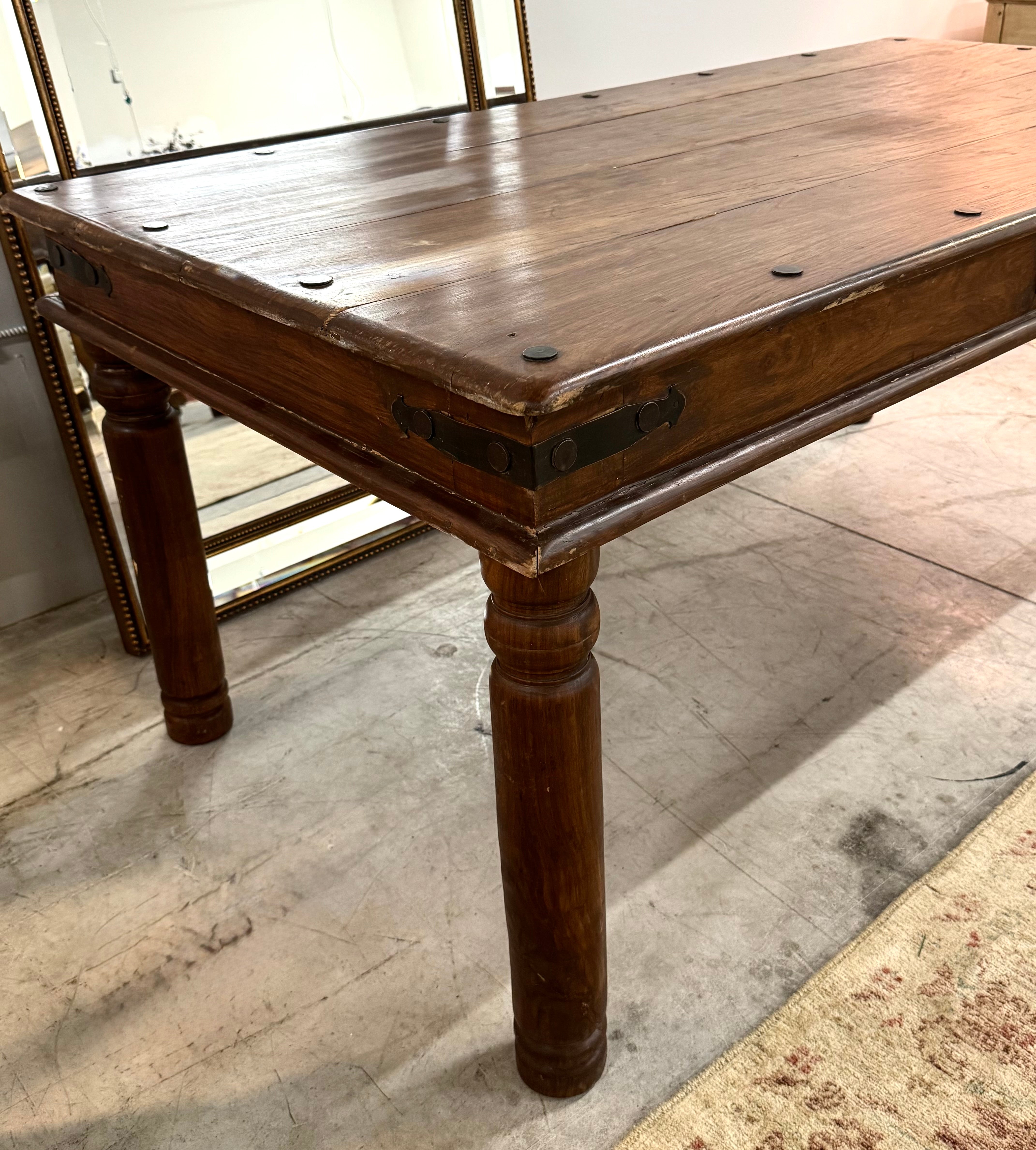 Industrial Plank-top Table