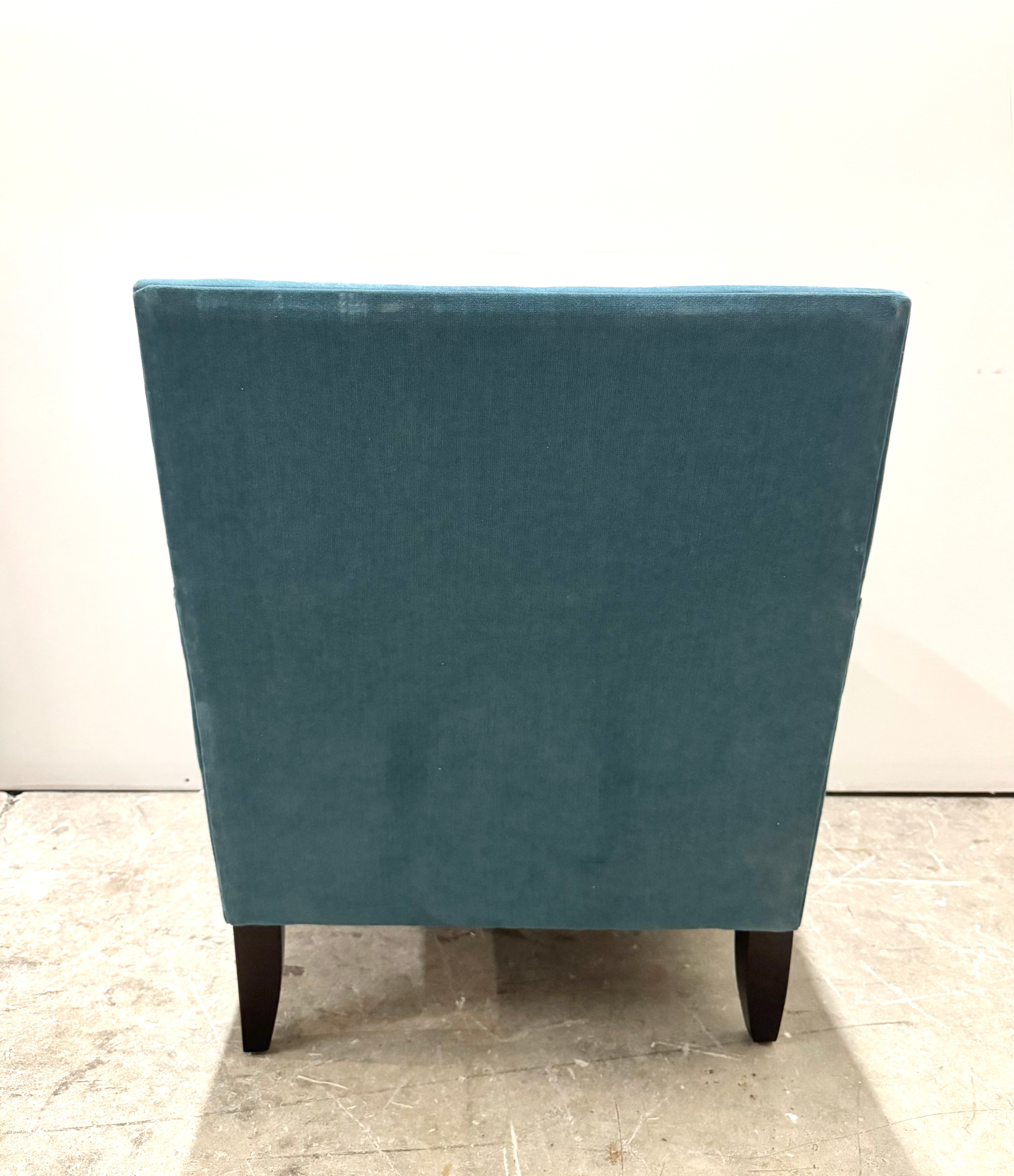 Teal Chair with Nailhead Trim