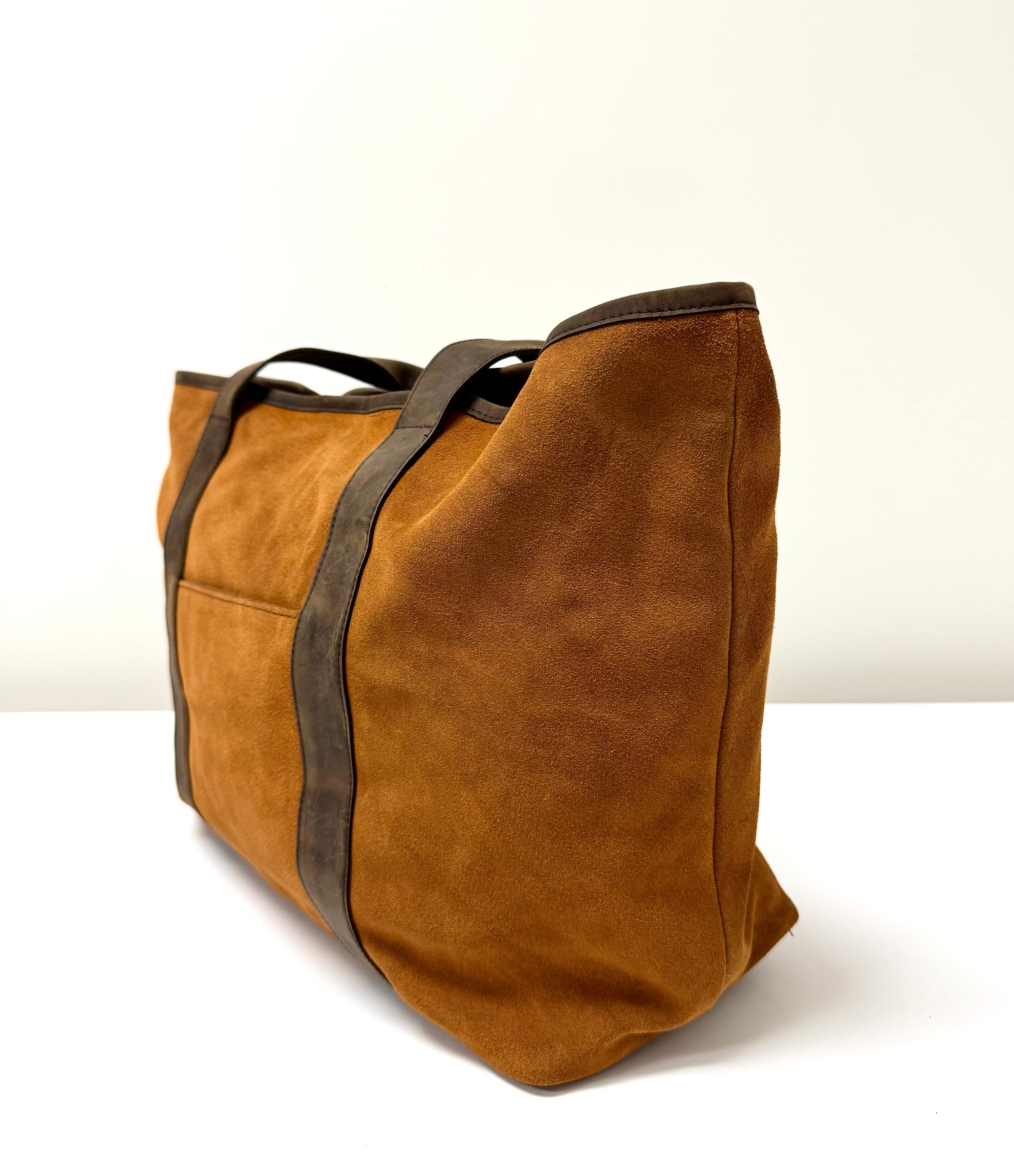 Toffee Suede Tote
