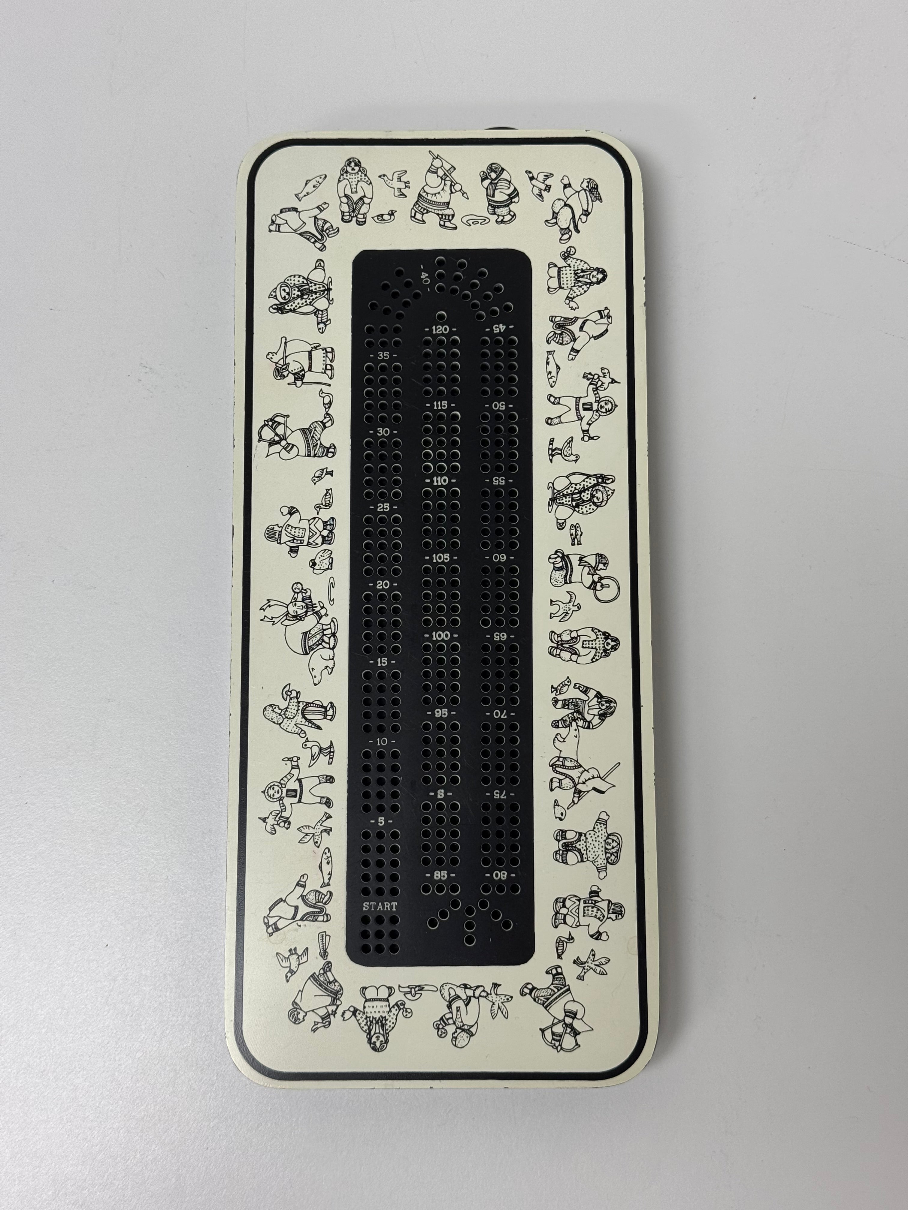 Vintage BOMA First Nations Cribbage Board