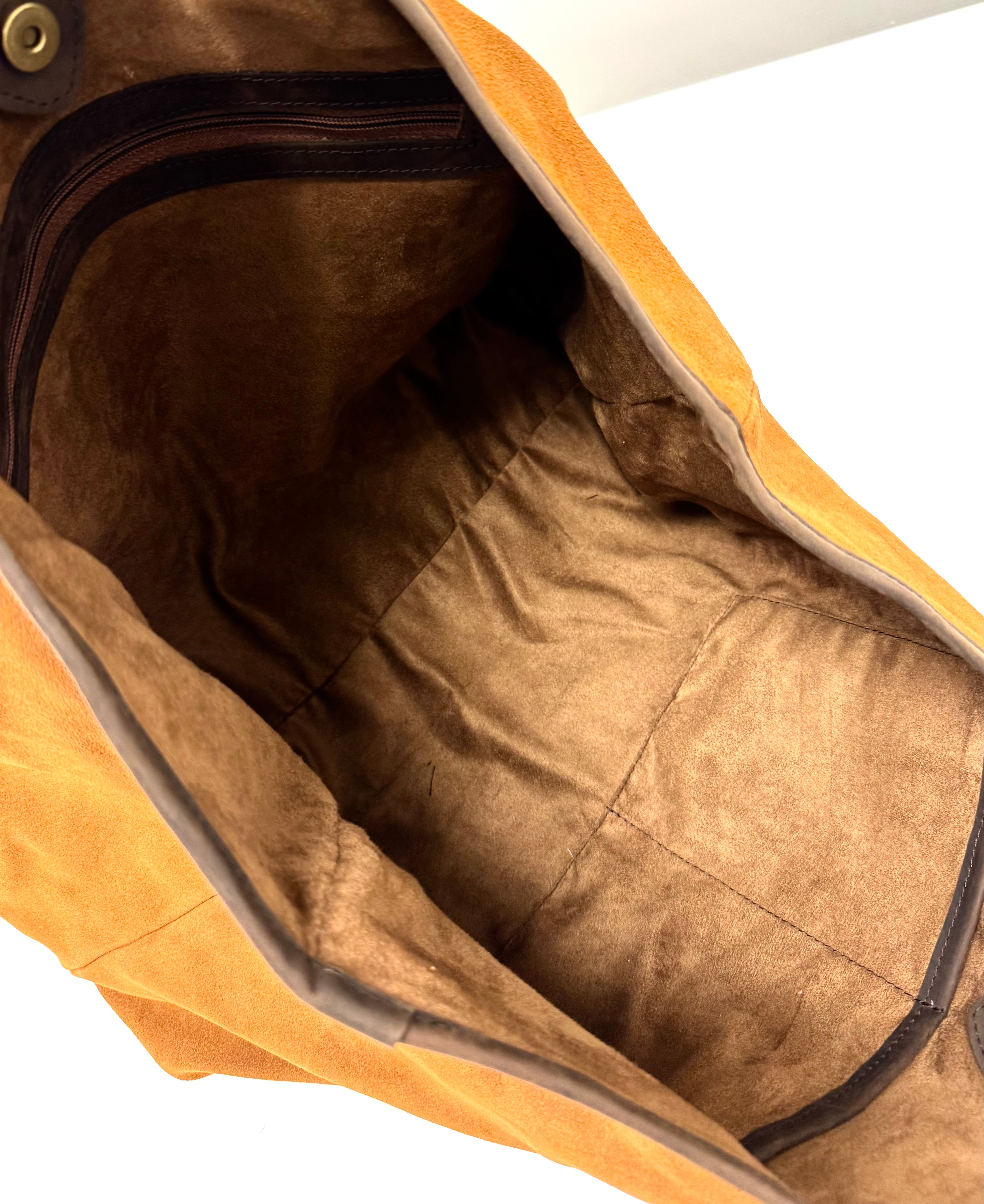 Toffee Suede Tote