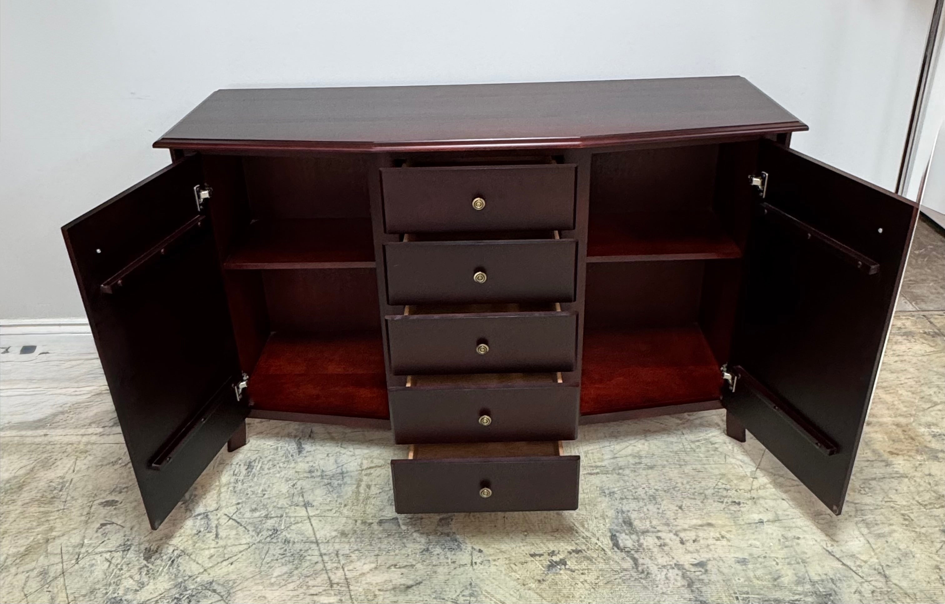 Dark Cherry Transitional Sideboard