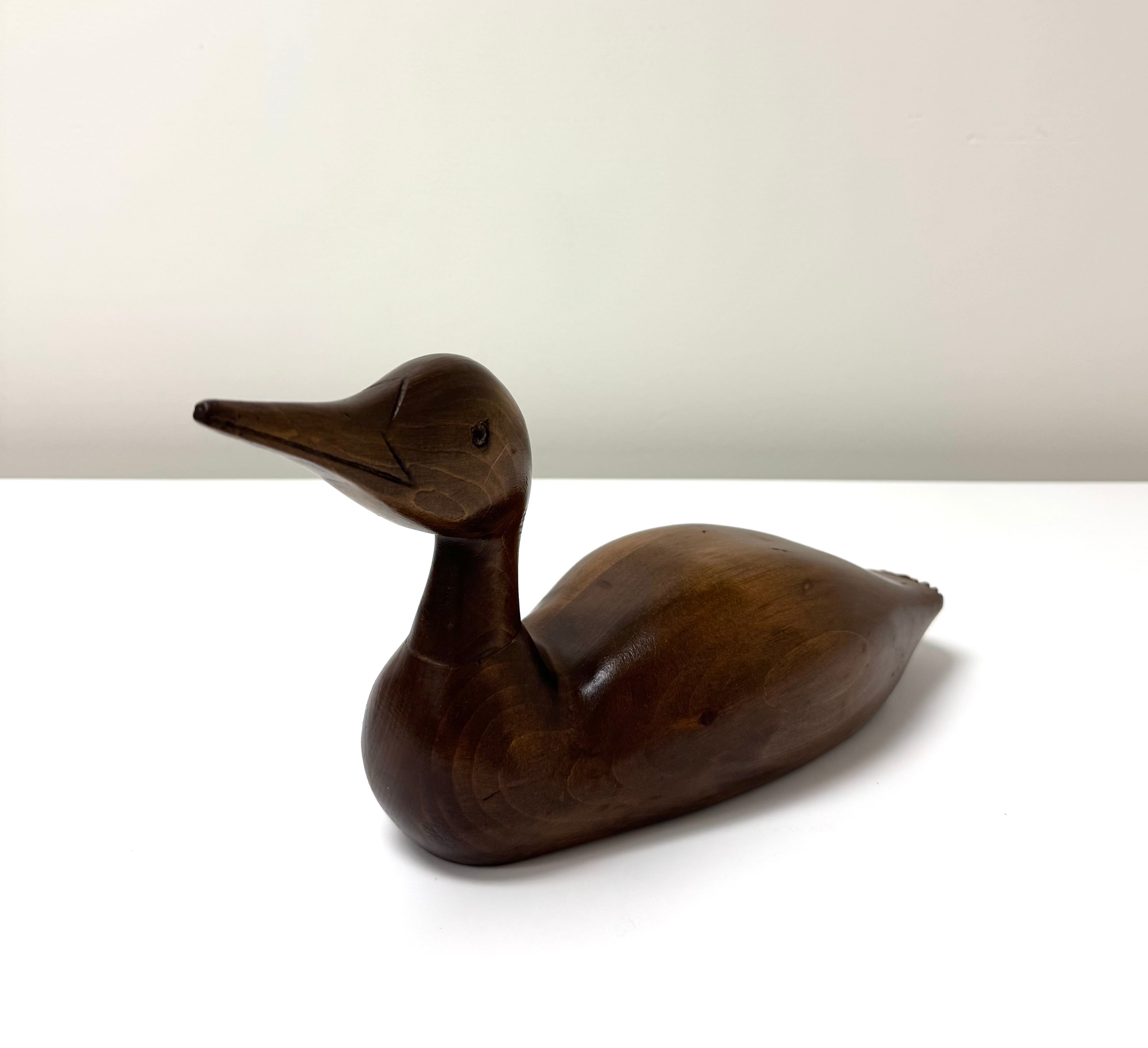 Vintage Hand-carved Loon Decoy