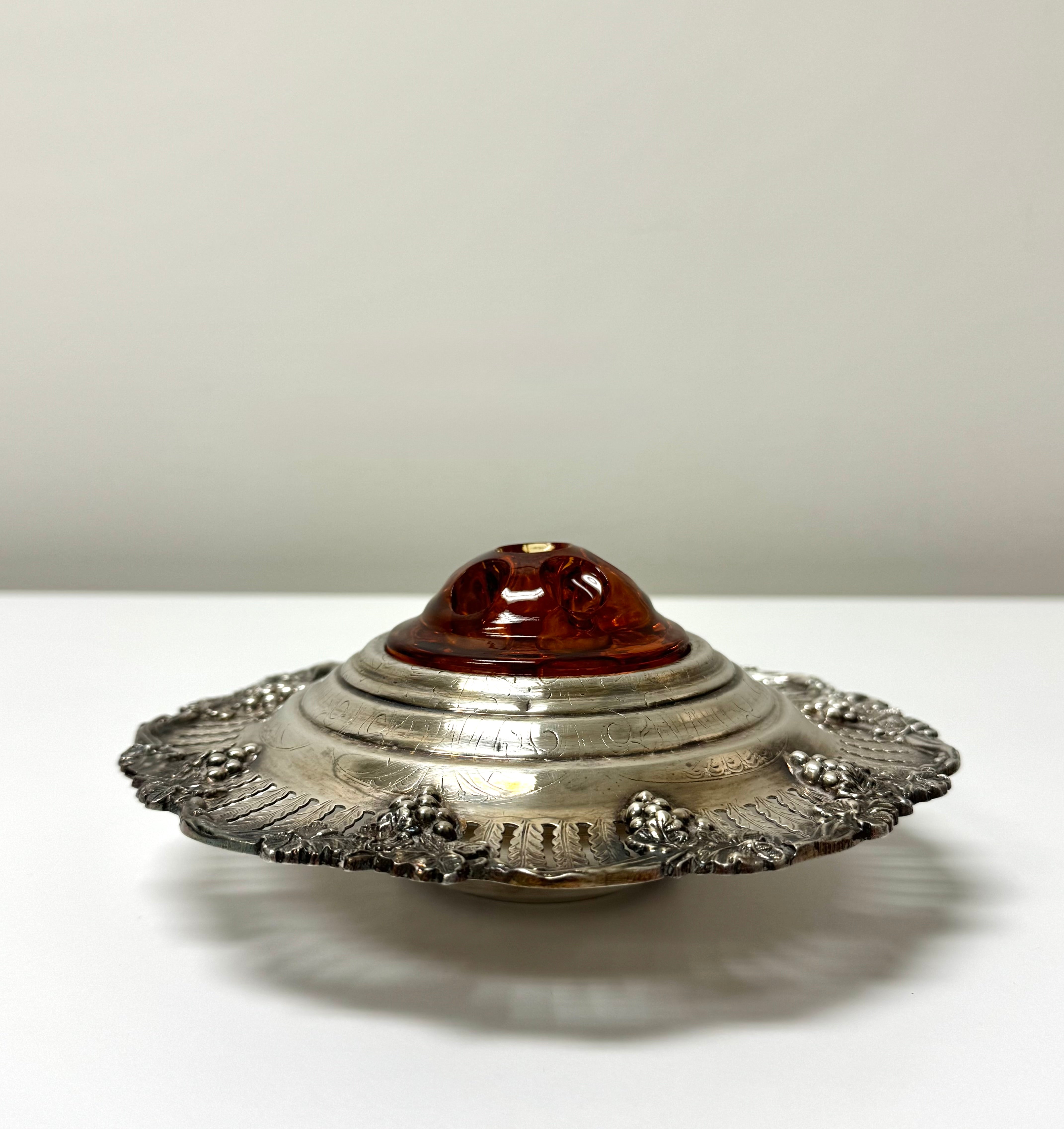 Vintage Silverplate Flower Frog