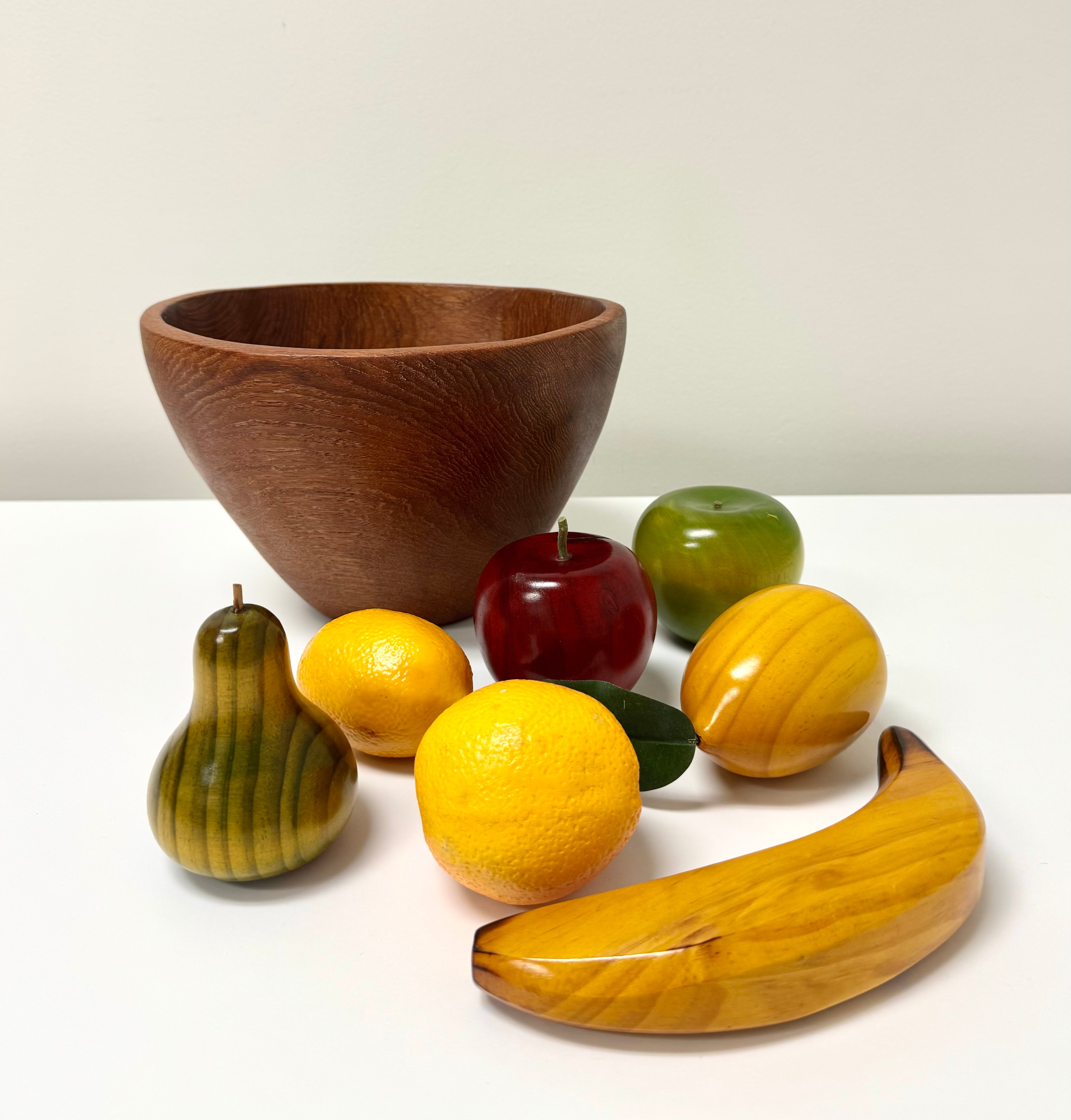 Vintage Wooden Fruit Bowl