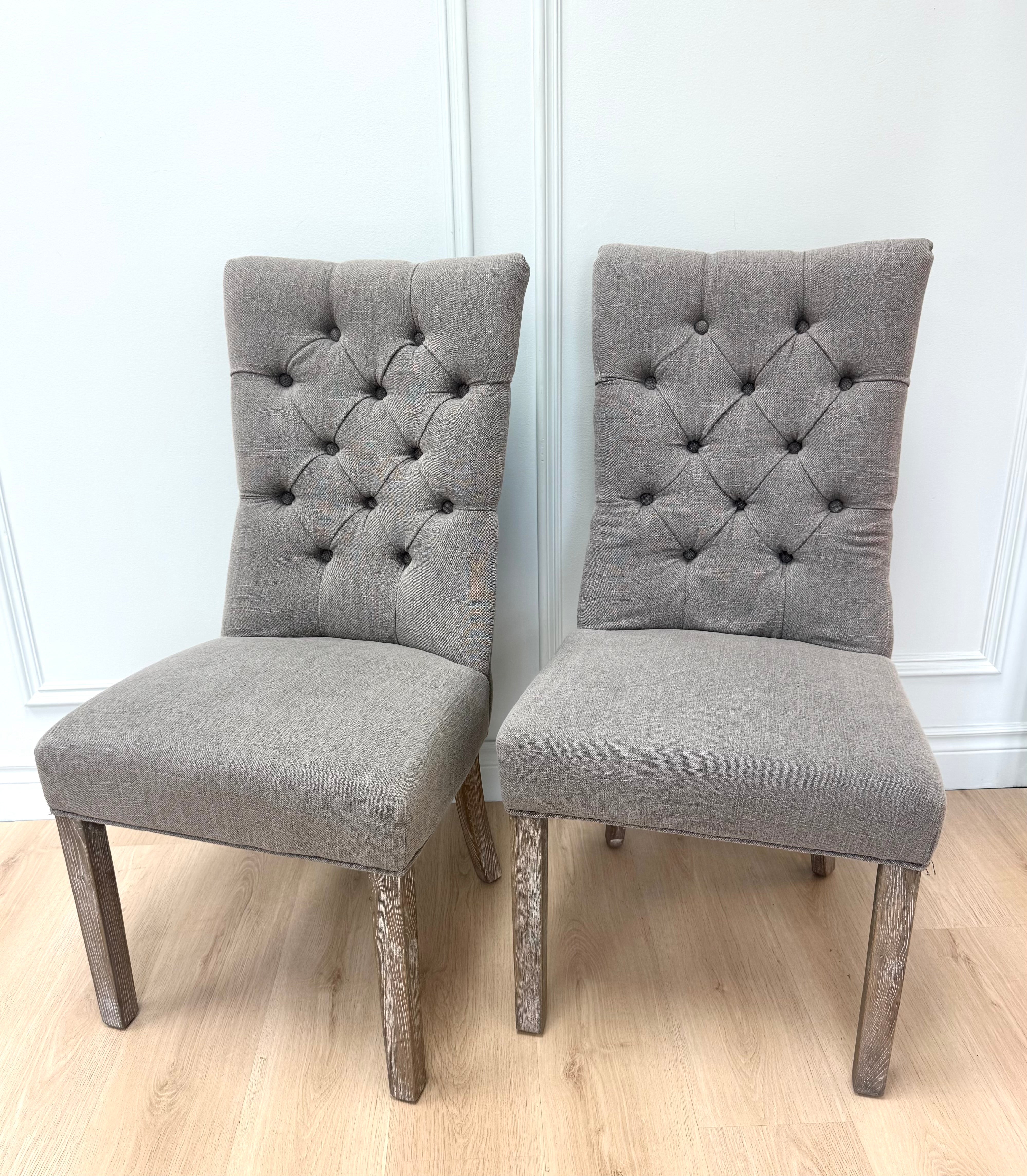 URBAN BARN Nantucket Gray Dining Chairs Set of 6