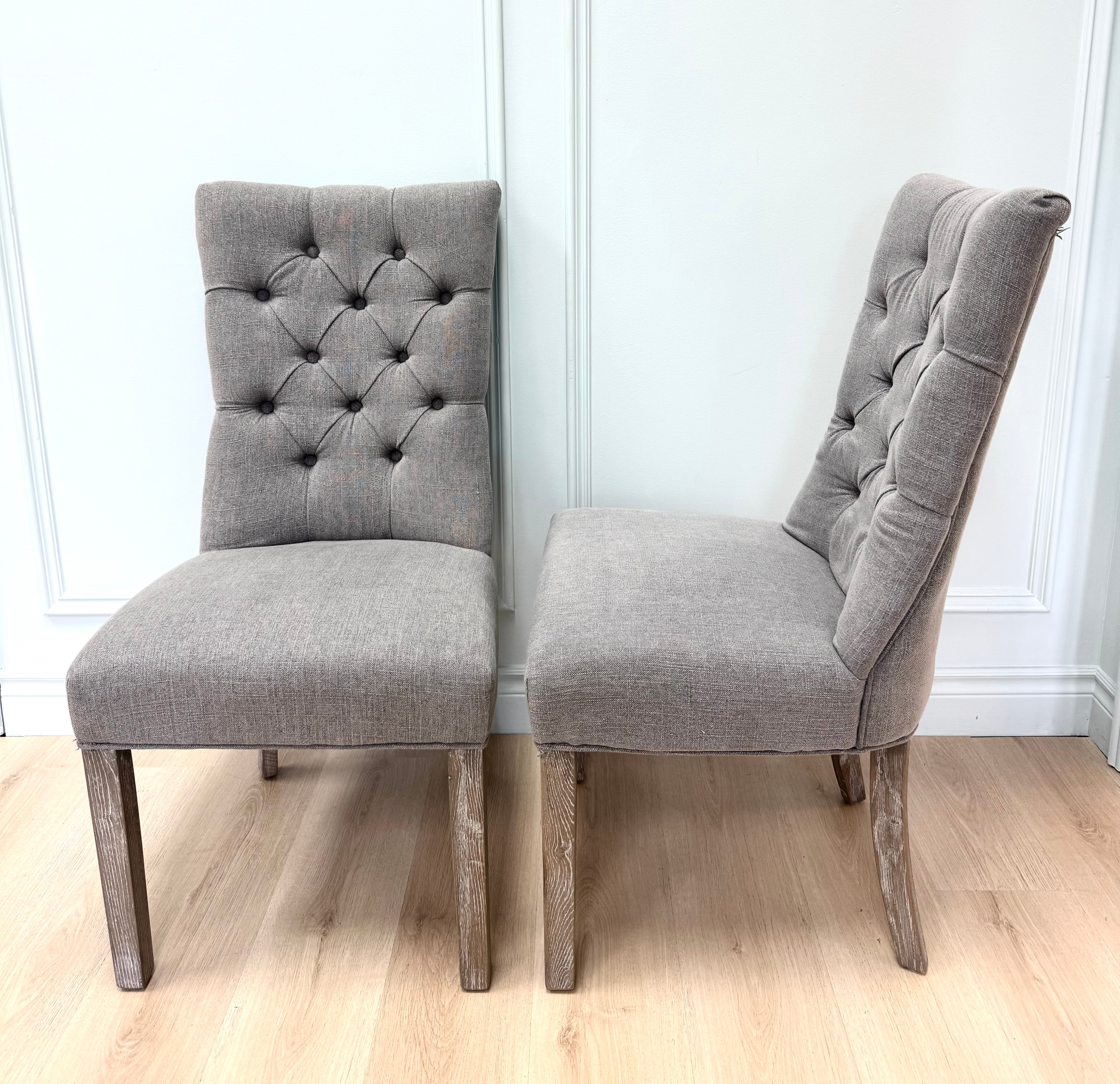 URBAN BARN Nantucket Gray Dining Chairs Set of 6