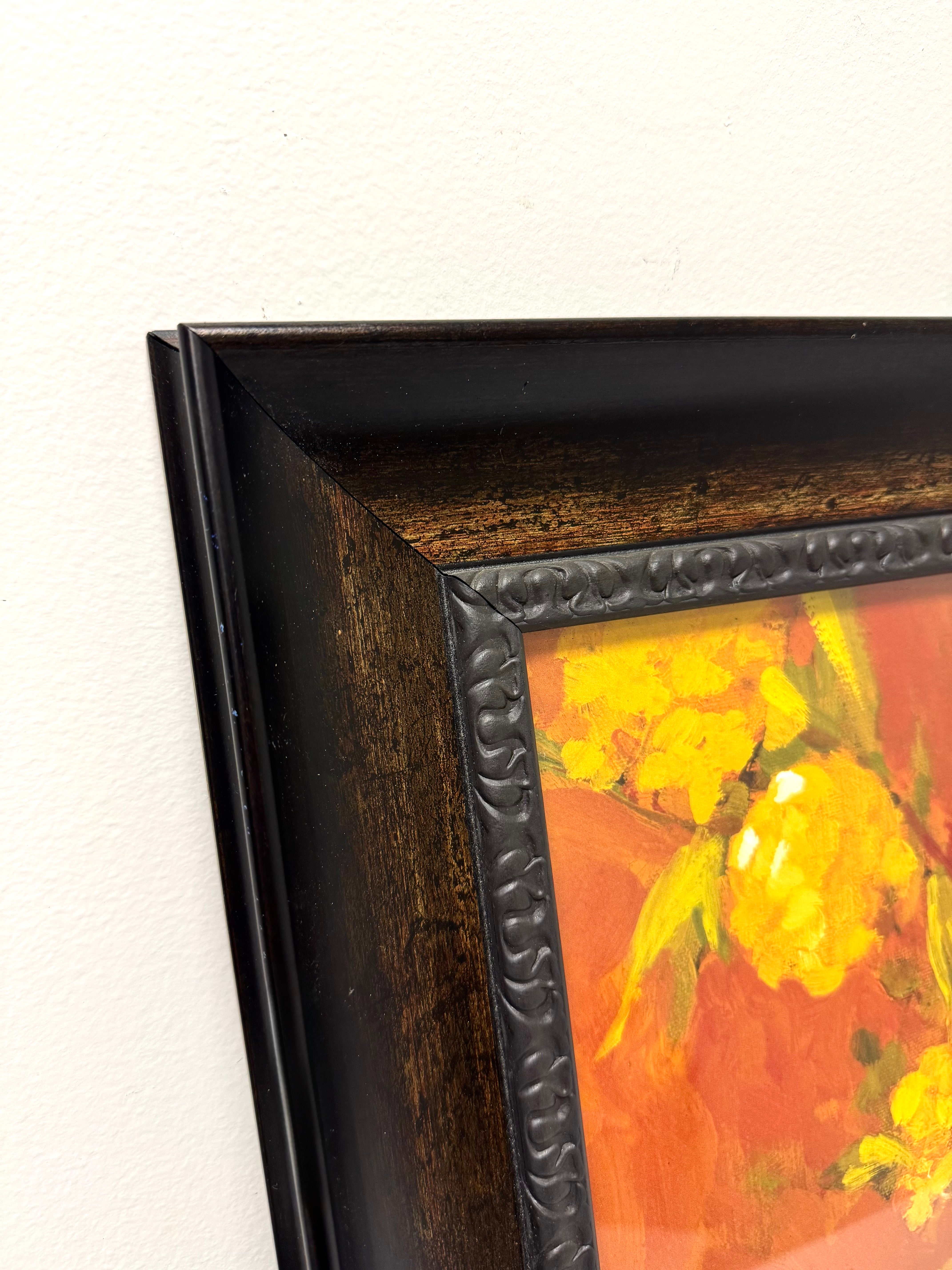 'Yellow Geraniums' Print (29-1/2" x 29-1/2")