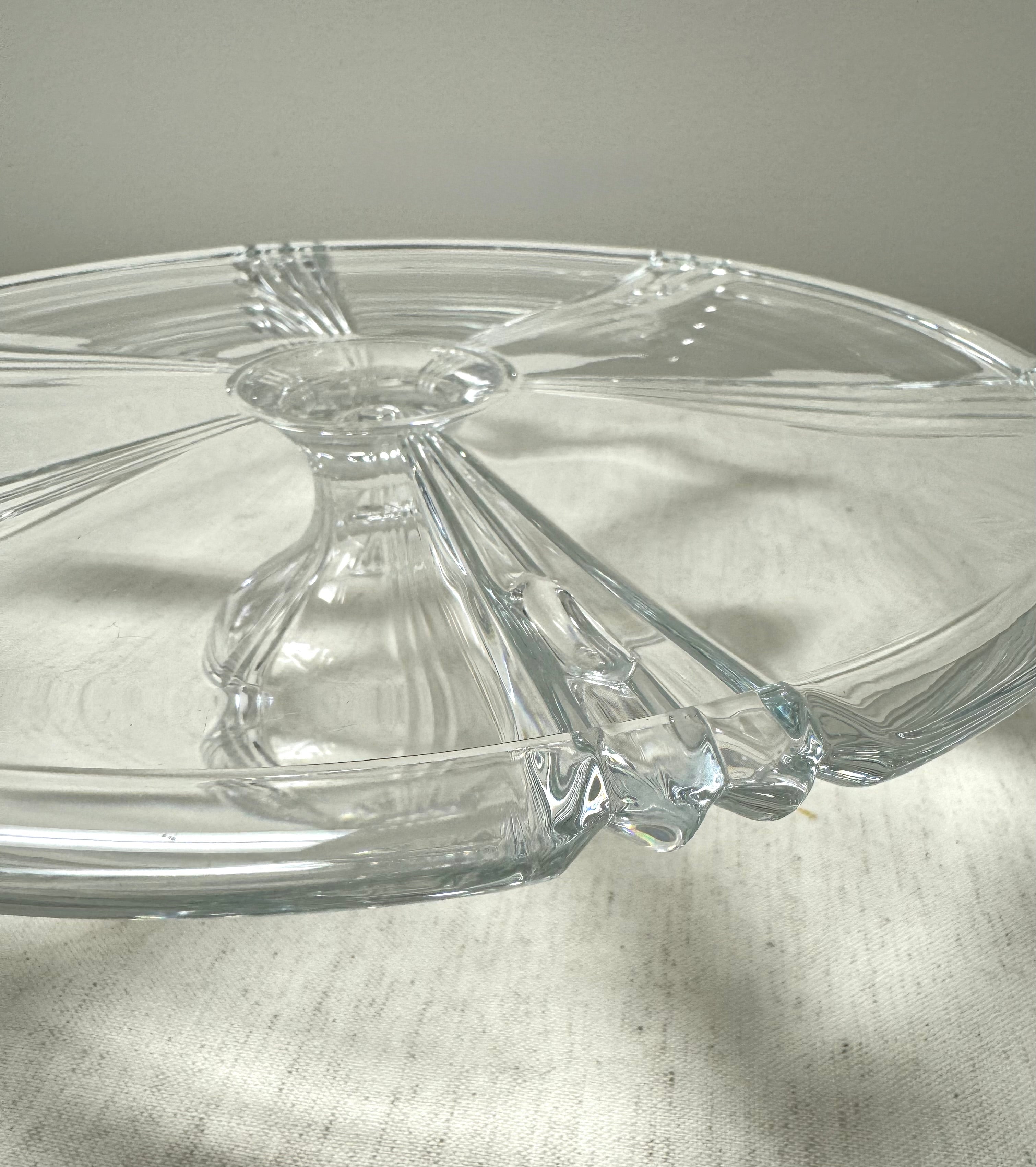 MIKASA 'Boulevard' Crystal Footed Cake Plate