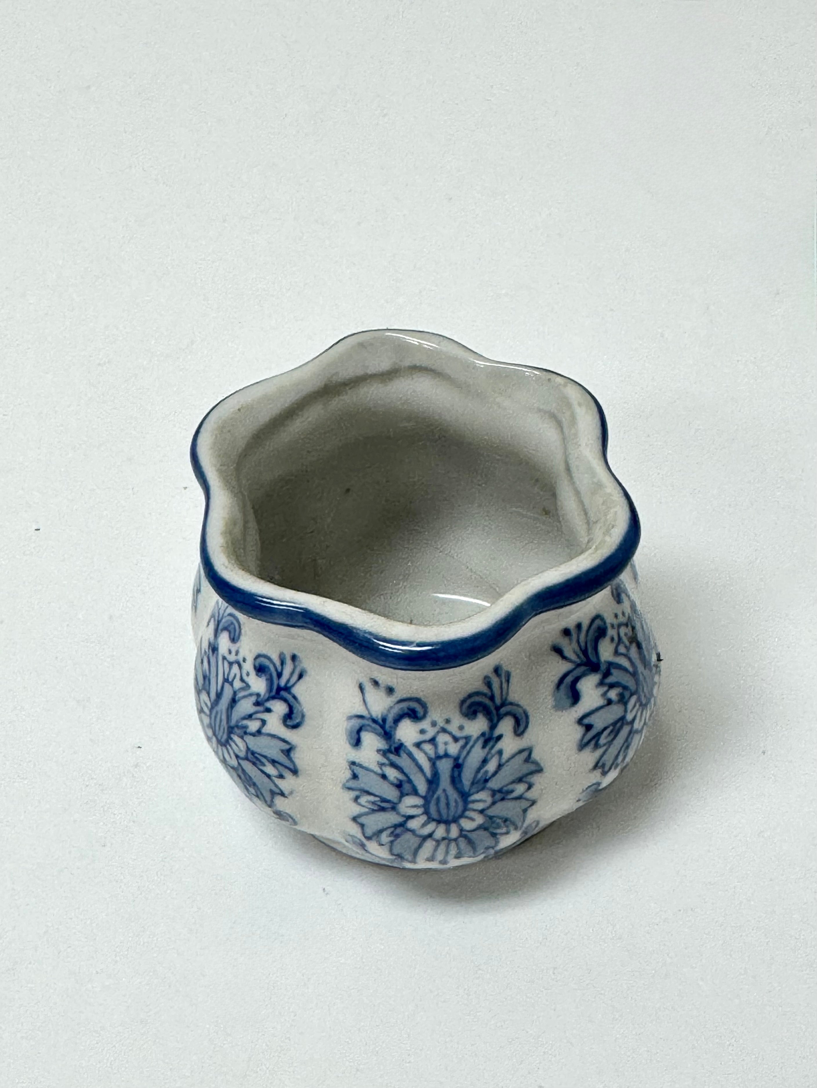 Blue & White Sugar Pot