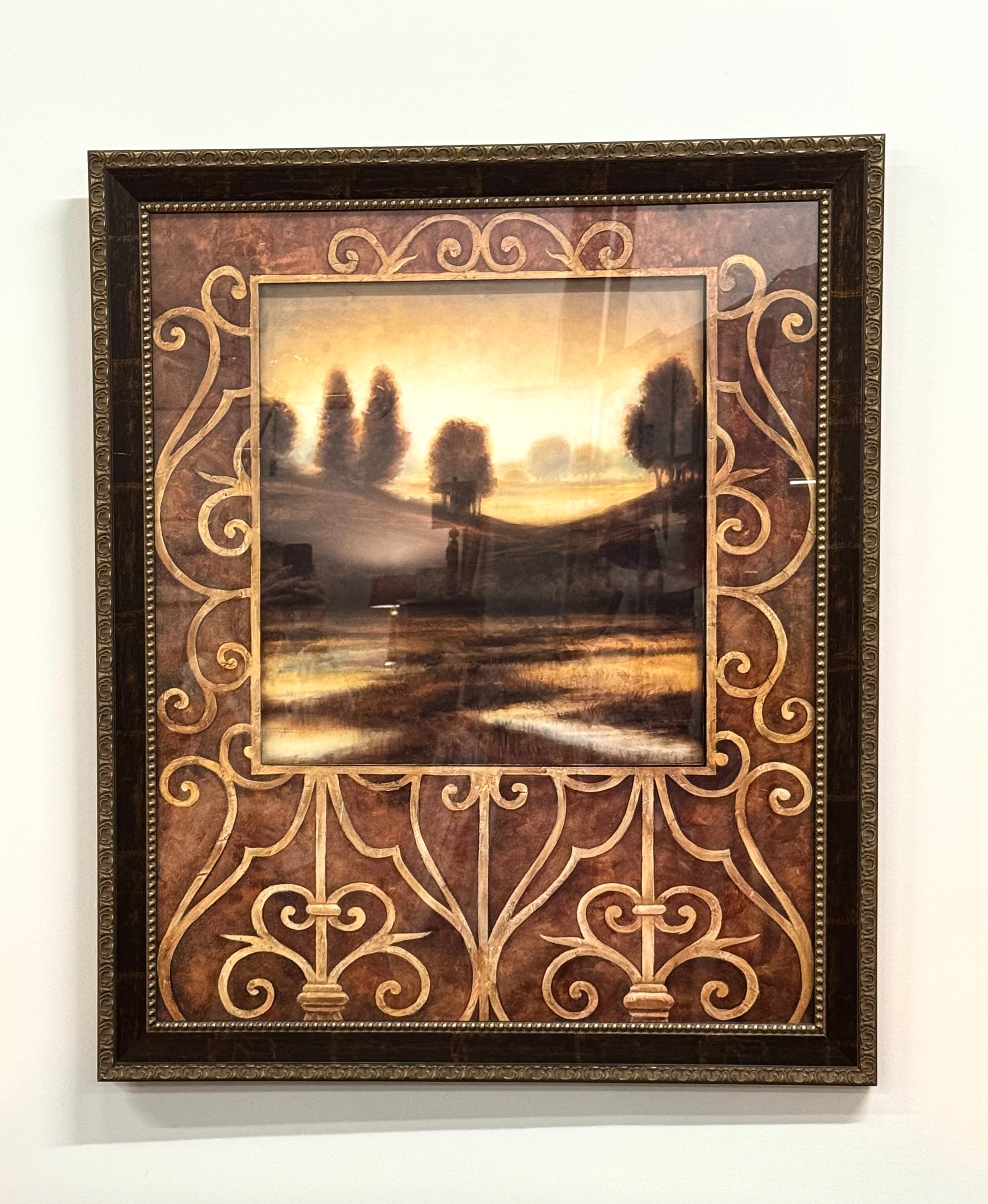'Dawn II' Rustic Landscape Print