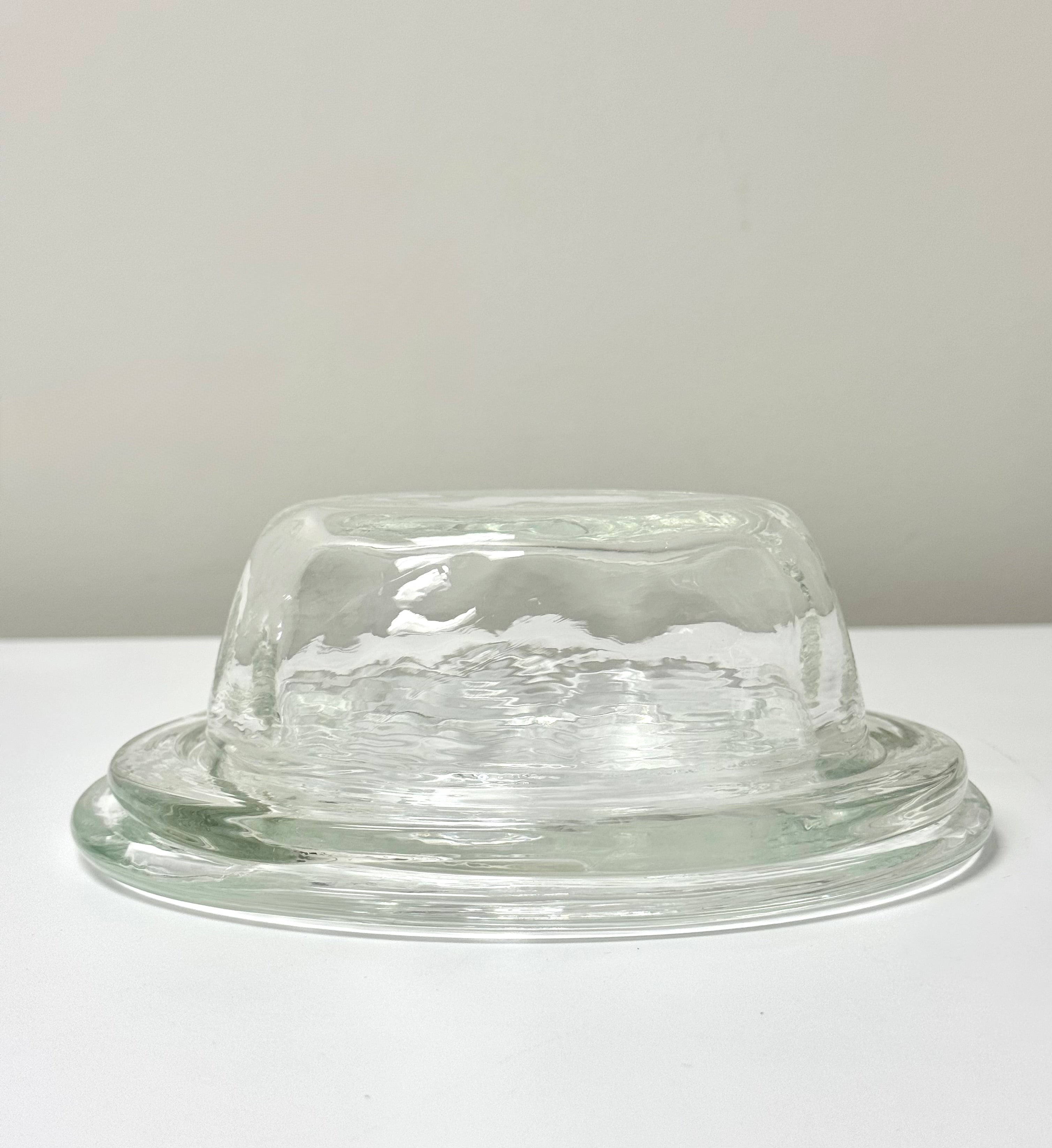 Art Glass Lidded Serving Dish