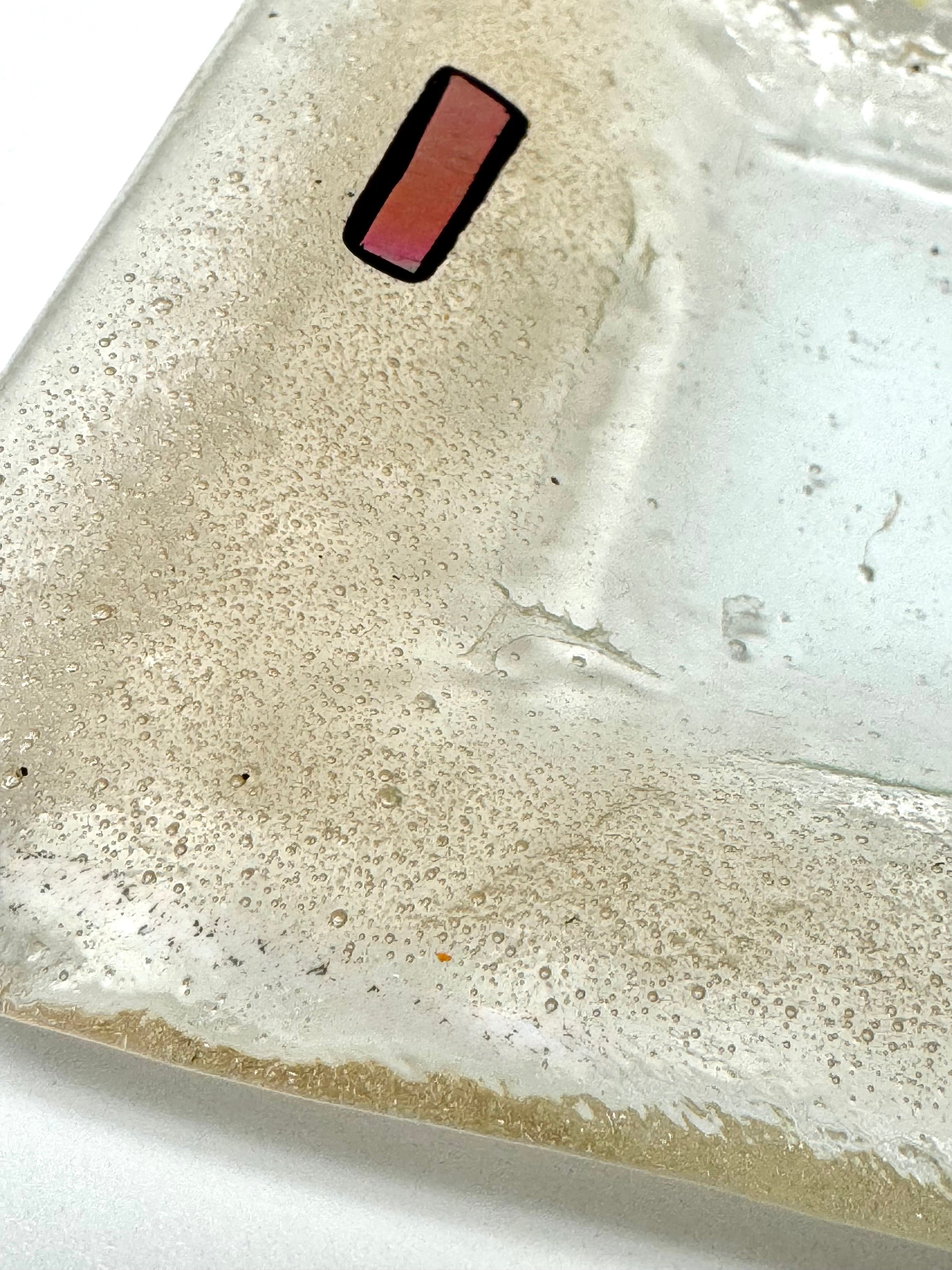 KILN ART Dichroic Glass Small Tray