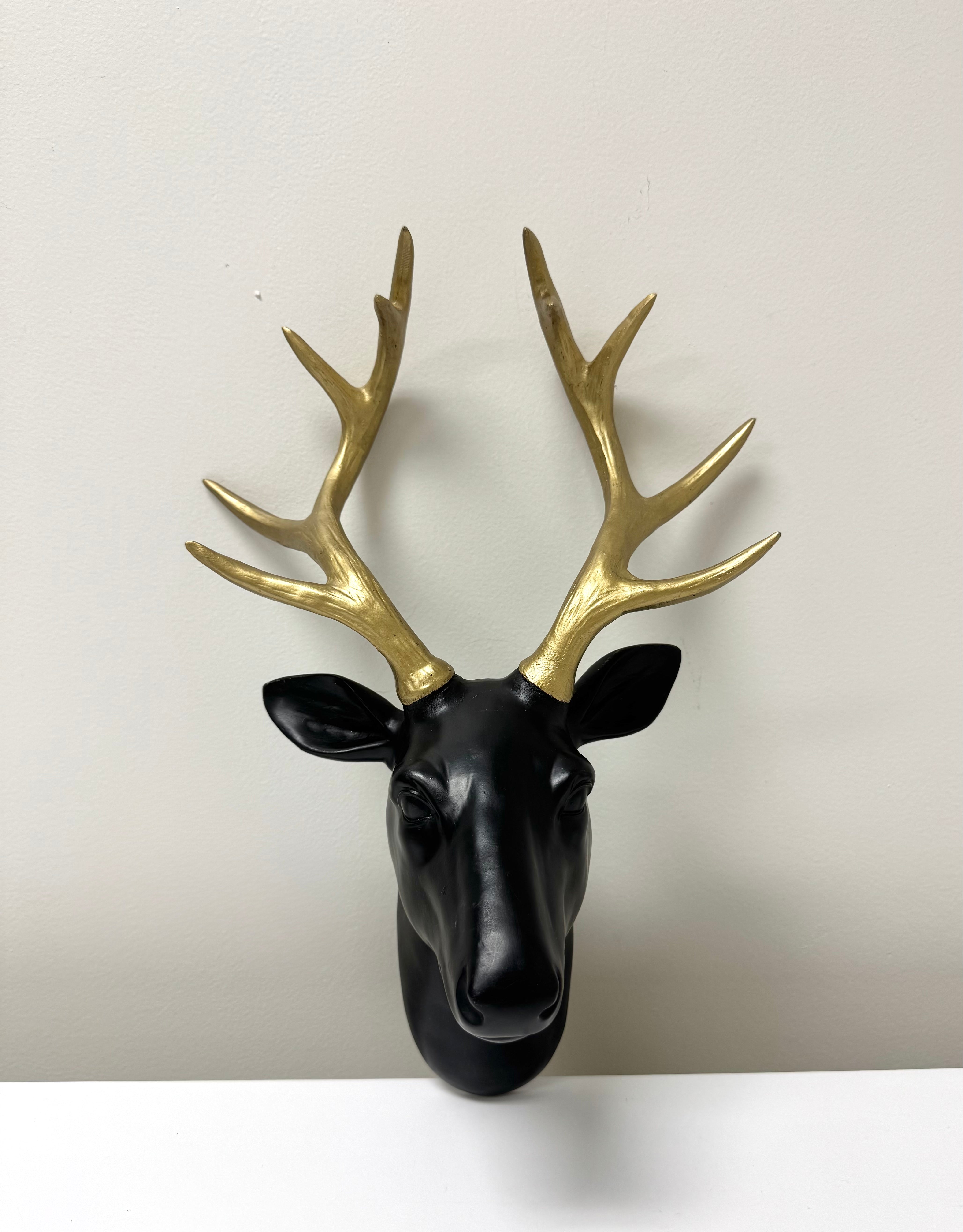 Black & Gold Deer Wall Decor