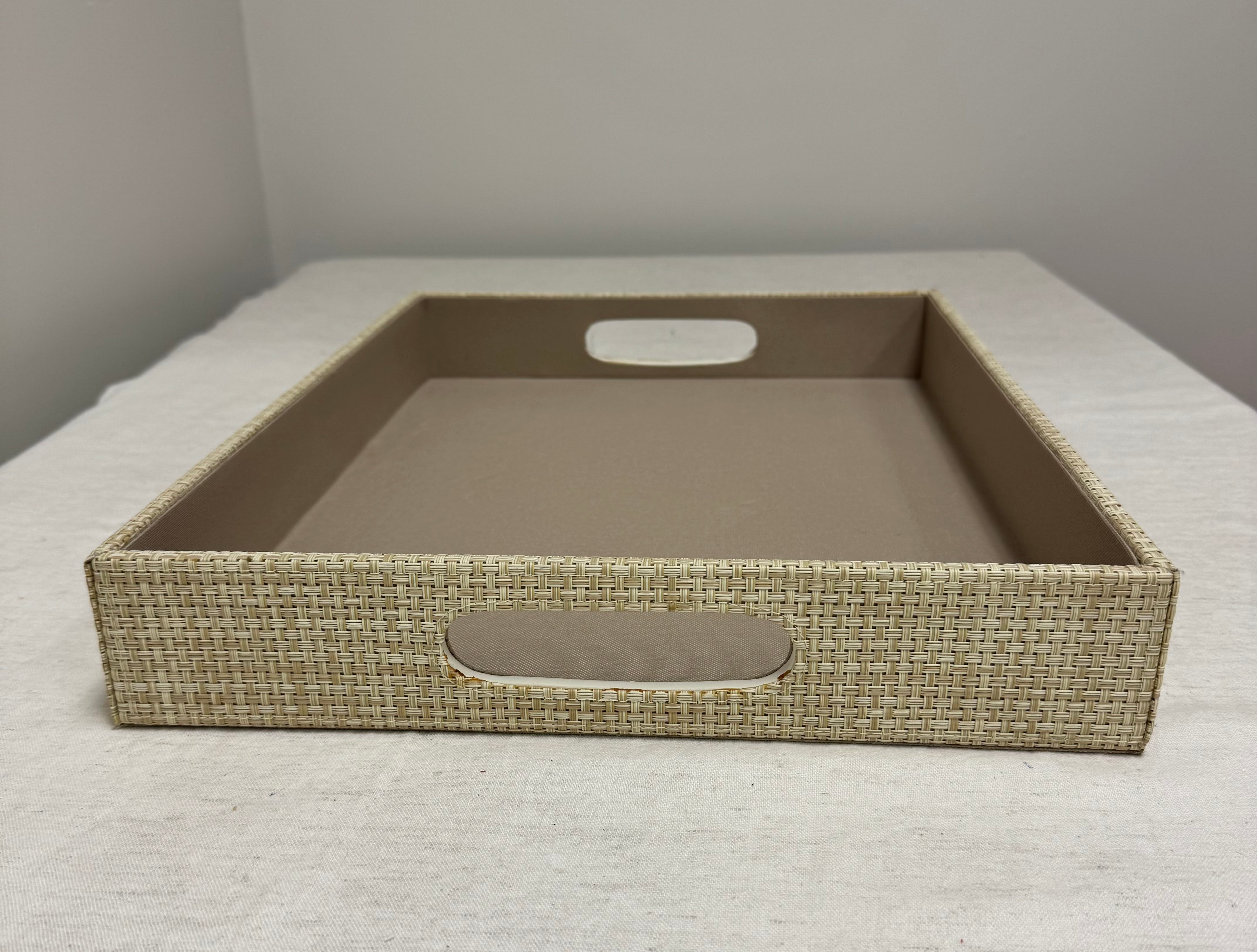 Natural Basketweave 18" x 14" Tray