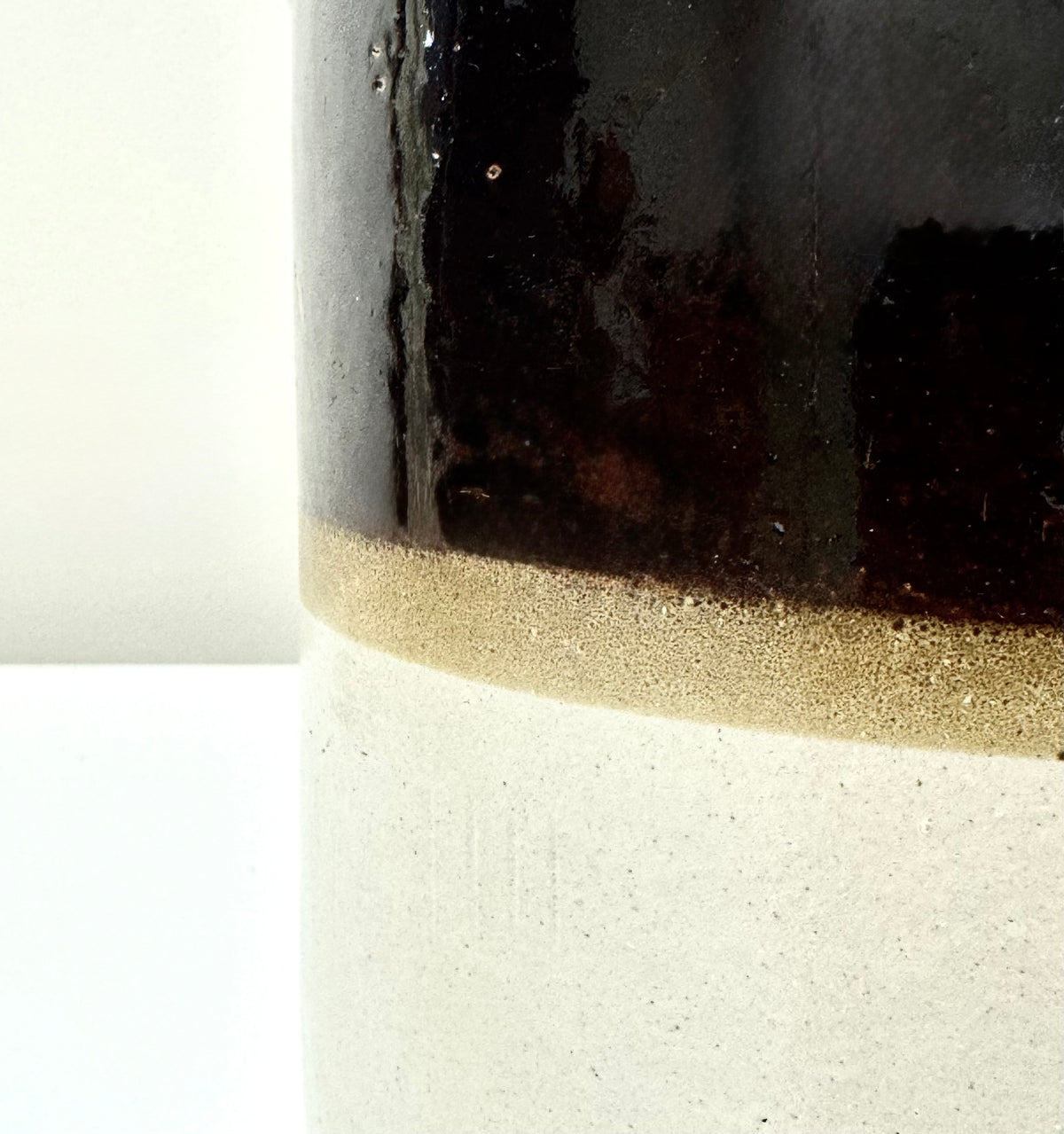 Vintage Two-tone Stoneware Crock