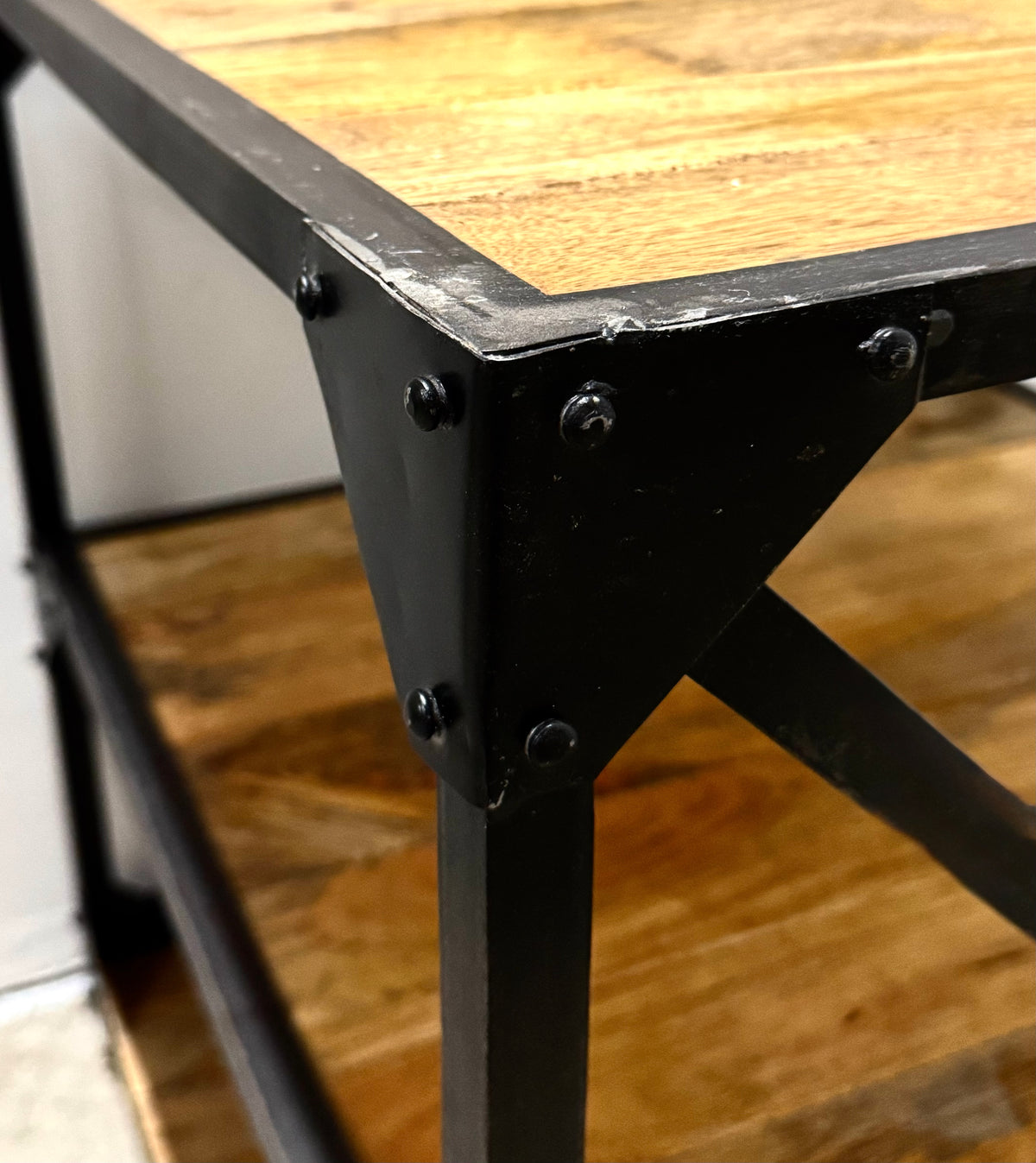 Industrial Three-Tier Coffee Table