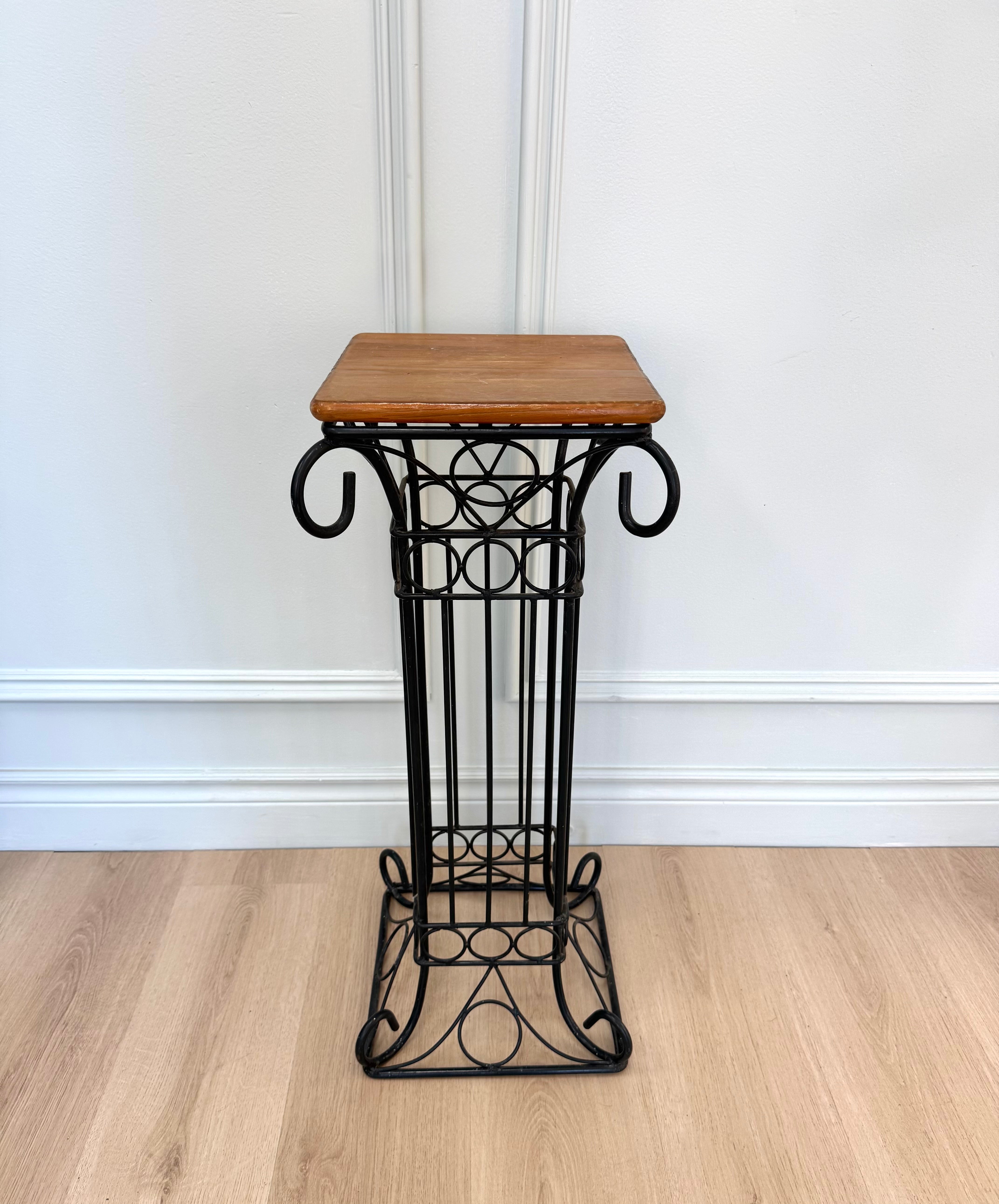 Black Iron Accent Table