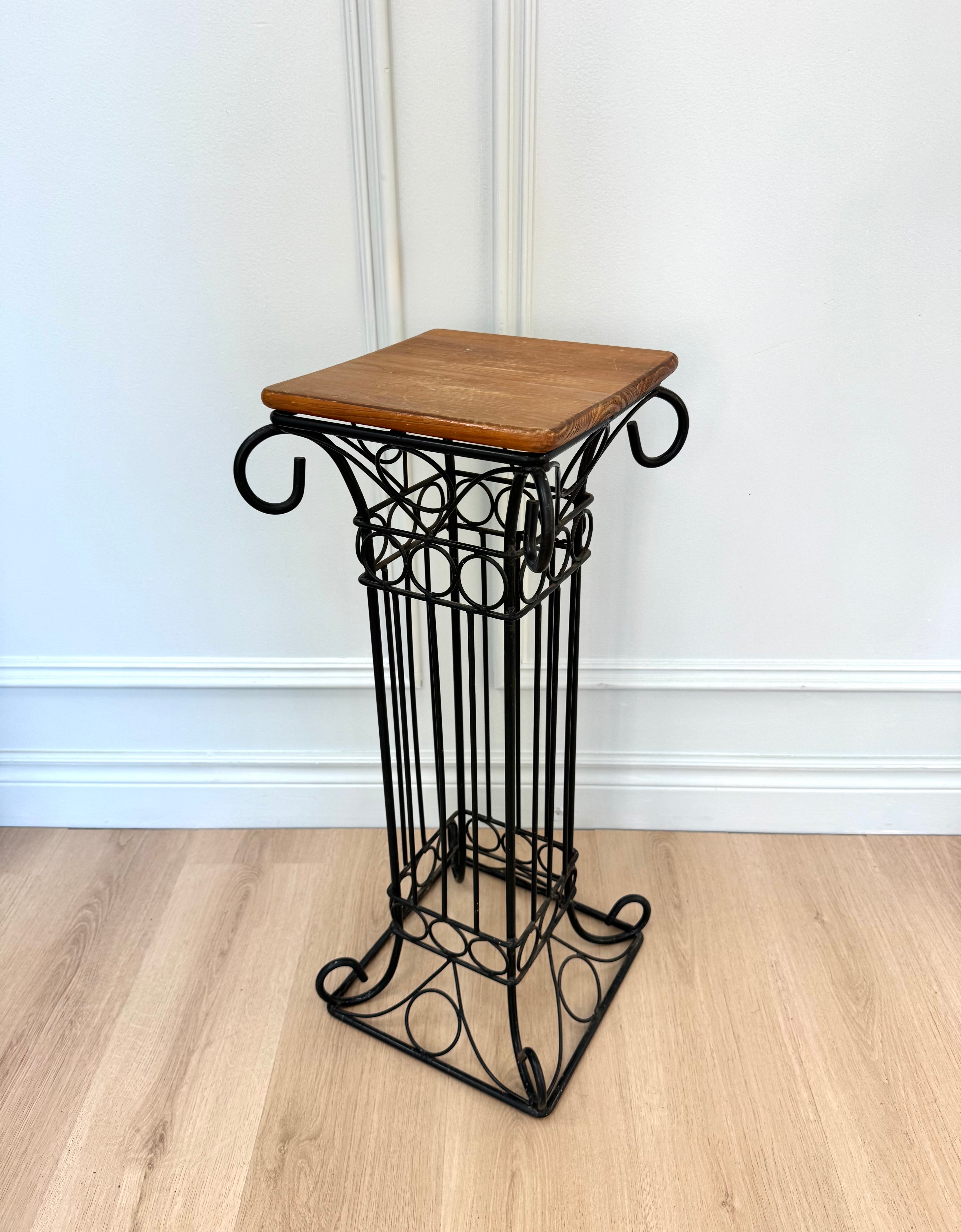 Black Iron Accent Table
